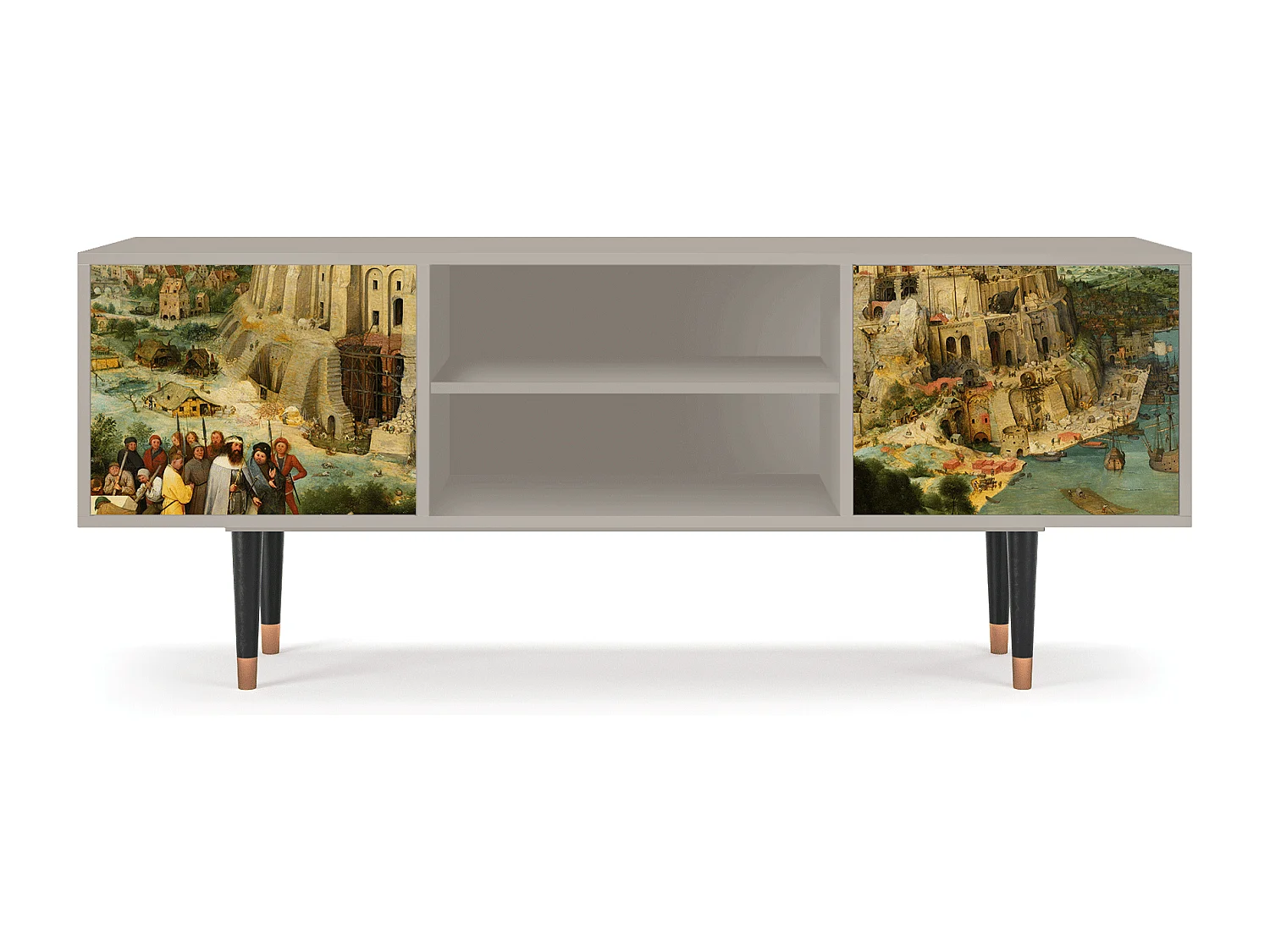 Meuble TV - 170х69х48 cm - T2 - Elder The Tower, Sable