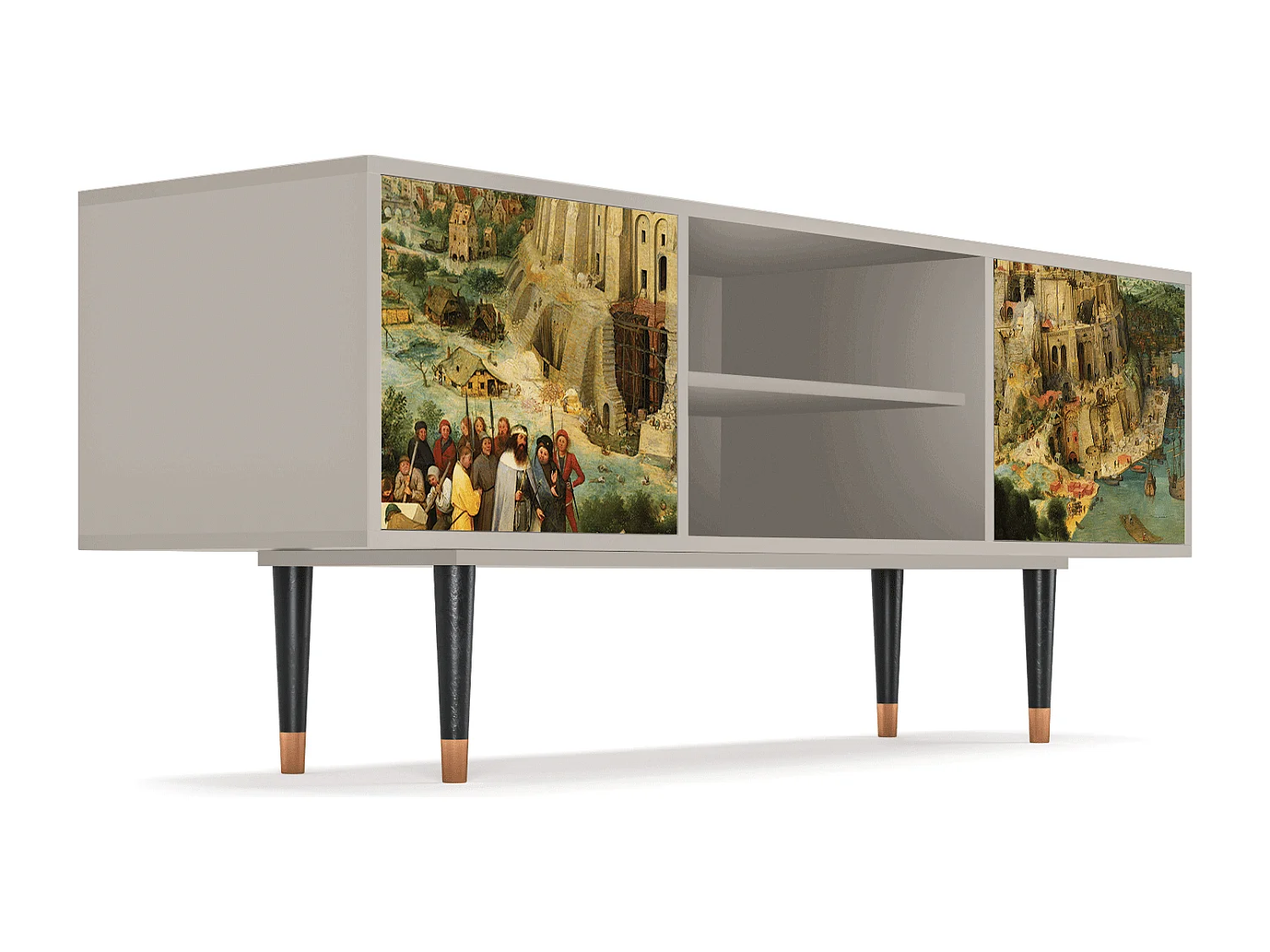 Meuble TV - 170х69х48 cm - T2 - Elder The Tower, Sable