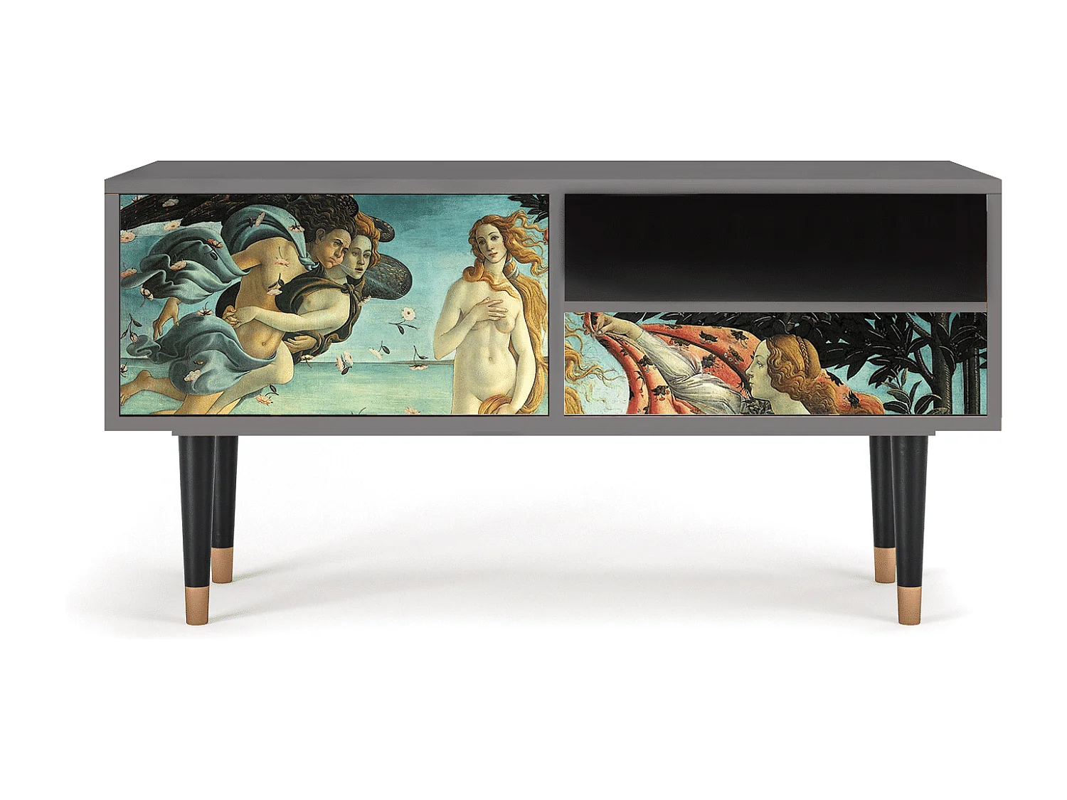 Mueble de TV - 115х59х48 cm - T3 - The Birth of Venus, Gris