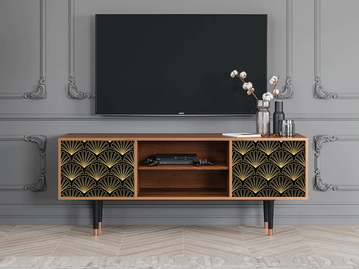 Meuble TV - 170х69х48 cm - T2 - Bird of Juno, Noyer