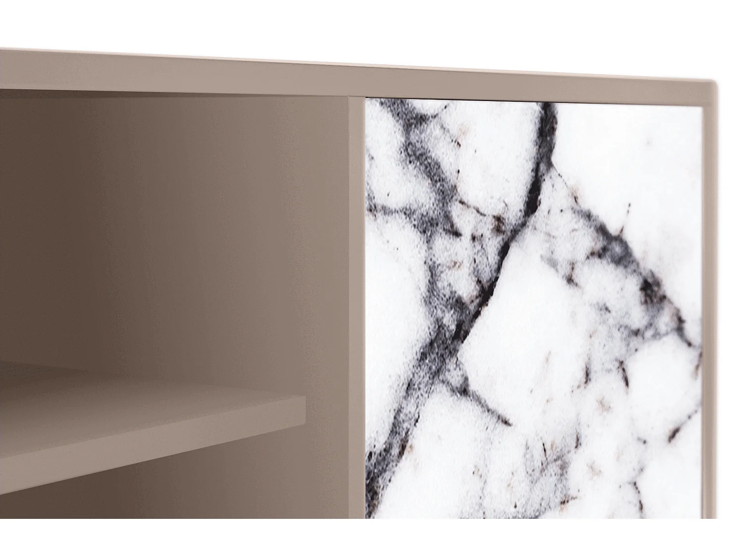 Szafka RTV - 170х69х48 cm - T2 - Raven Marble, Latte
