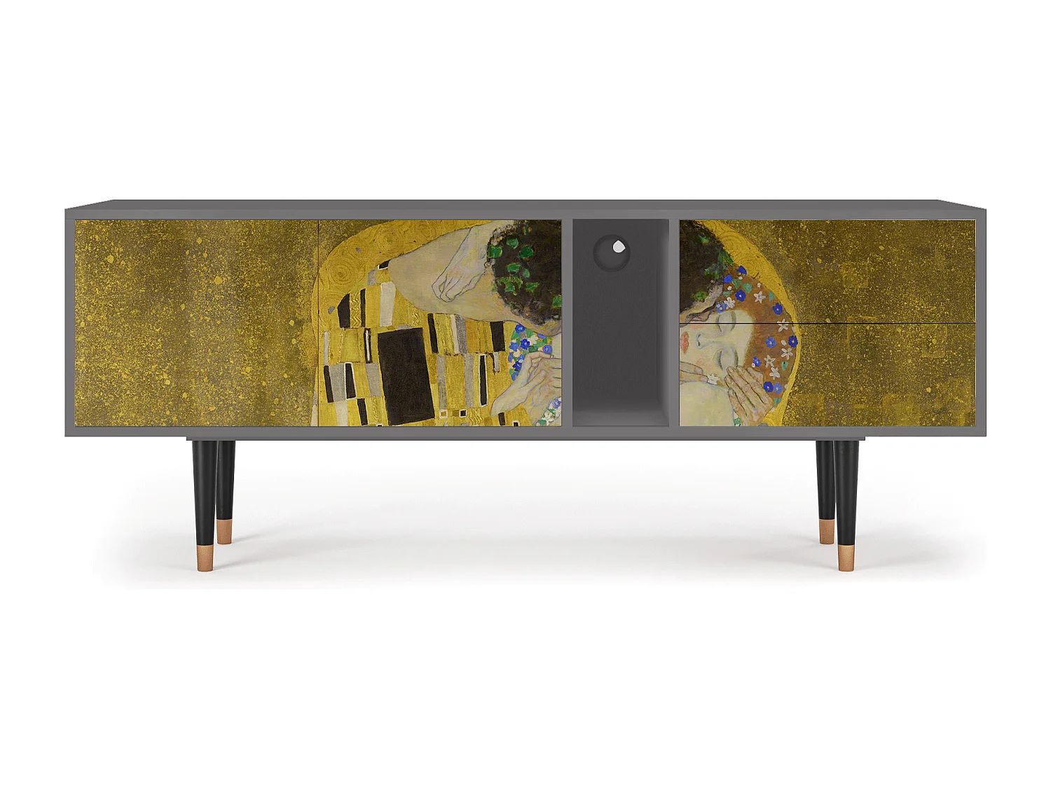 TV-meubel - 170х69х48 cm - T1 - The Kiss by Klimt , Grijs