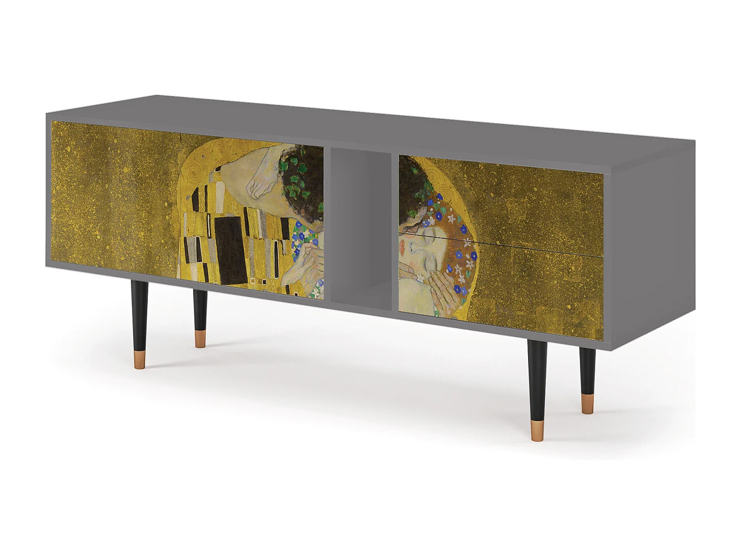 TV-meubel - 170х69х48 cm - T1 - The Kiss by Klimt , Grijs