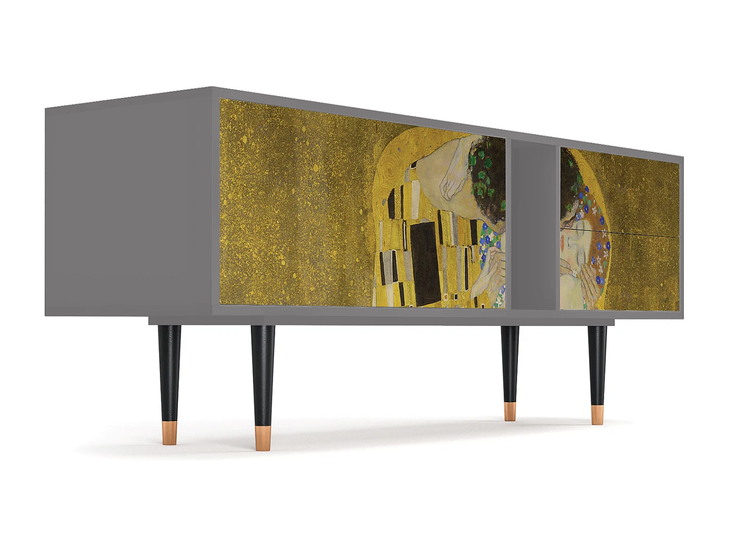 TV-meubel - 170х69х48 cm - T1 - The Kiss by Klimt , Grijs