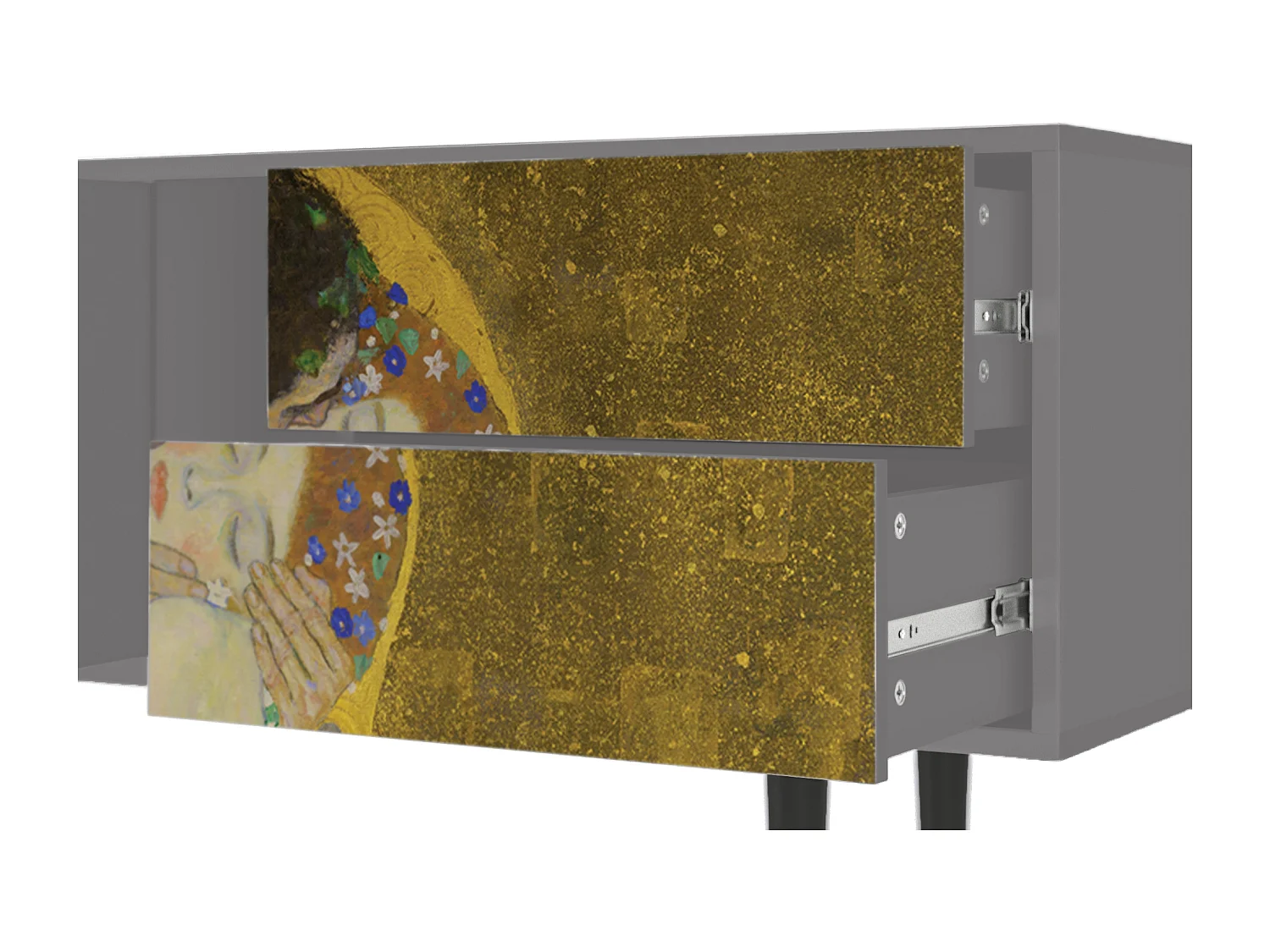 TV-meubel - 170х69х48 cm - T1 - The Kiss by Klimt , Grijs