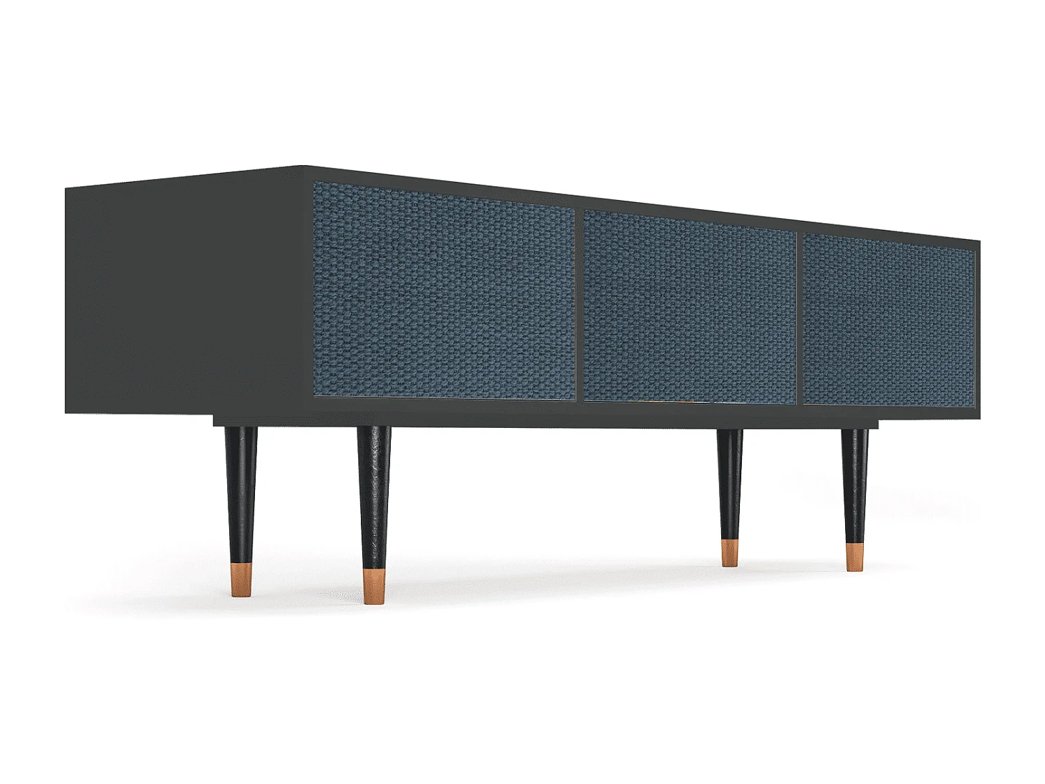 Szafka RTV - 170х59х48 cm - T4 - Knitted Pattern, Antracyt