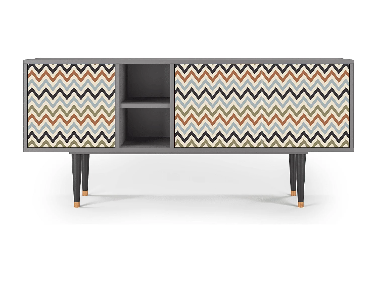 Mobile TV - 150х69х41 cm - T5 - Bright Ripple, Grigio