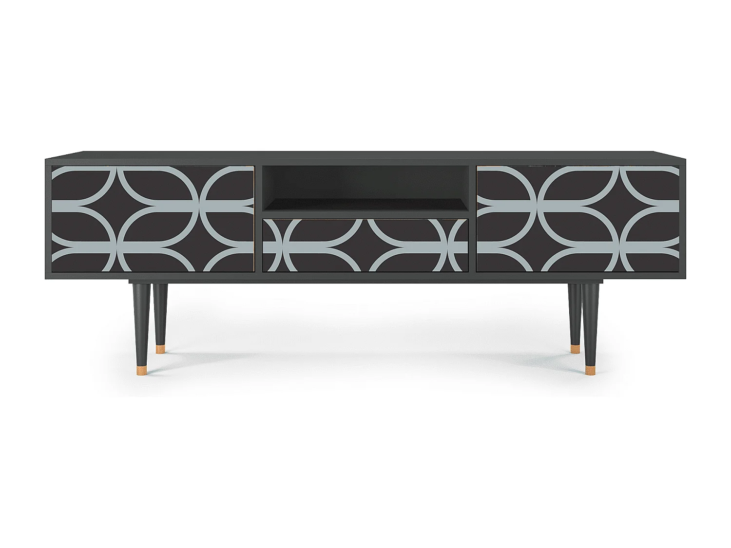 Meuble TV - 170х59х41 cm - T6 - Braided Blue, Anthracite