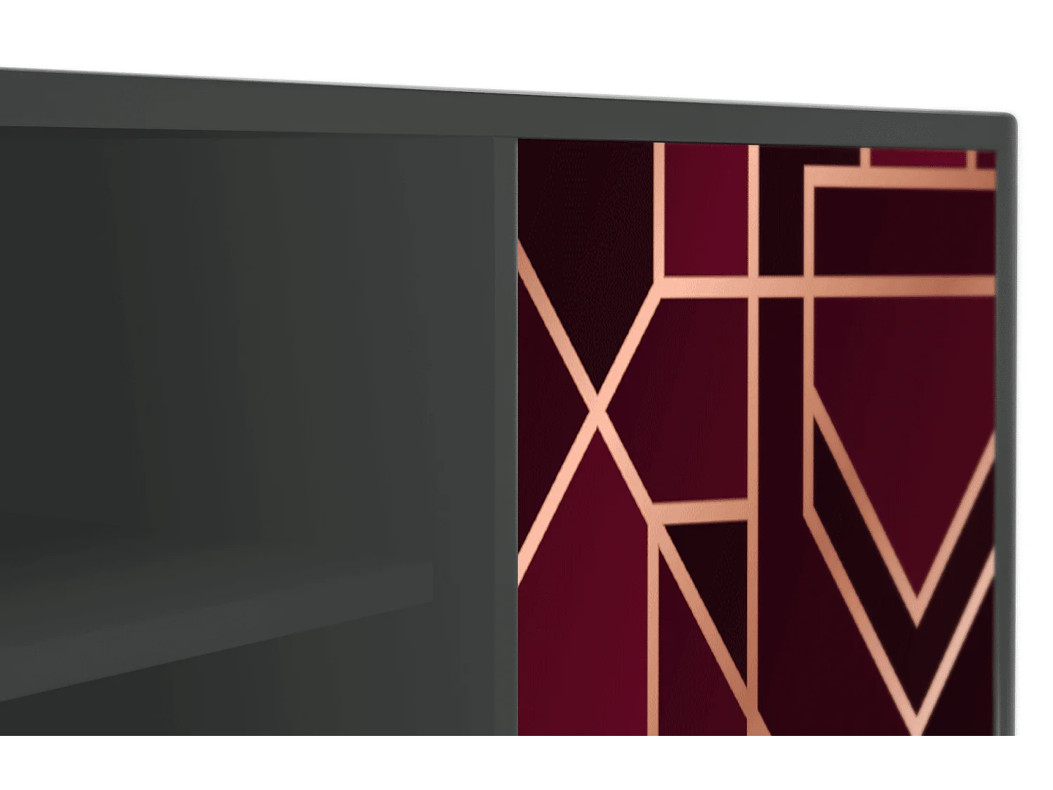 TV-Möbel - 170х69х48 cm - T2 - Burgundy Jewelery, Anthrazit