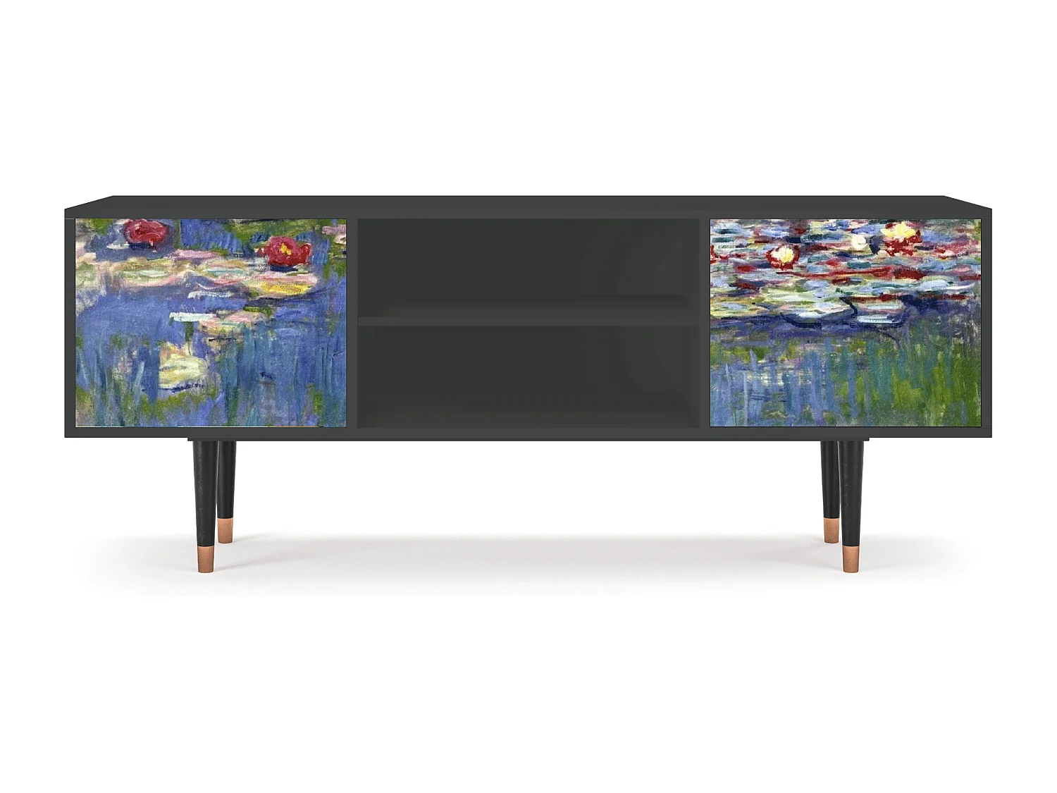Meuble TV - 170х69х48 cm - T2 - The water lily pond  , Anthracite