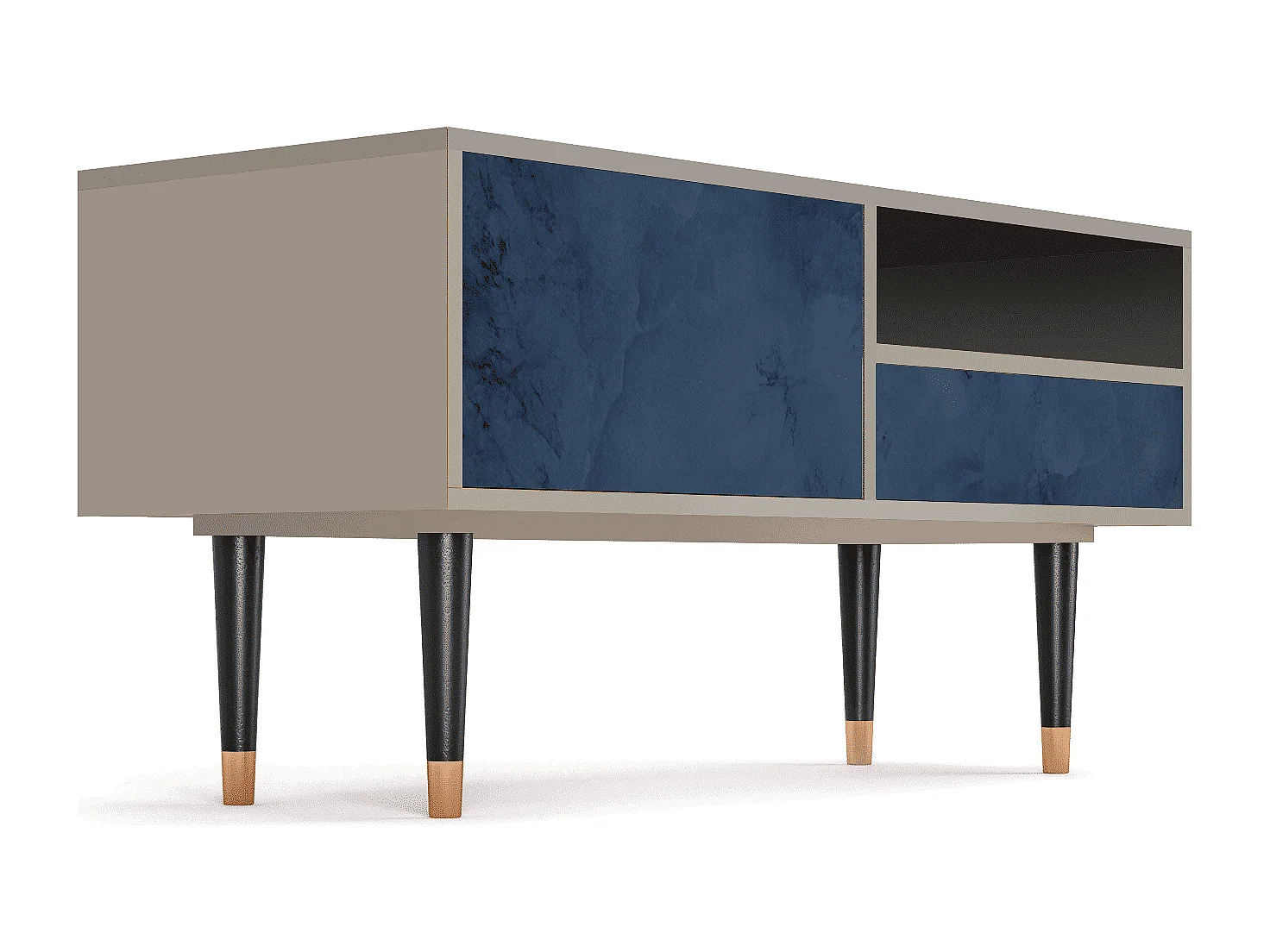 Szafka RTV - 115х59х48 cm - T3 - Endless Galaxi, Piaskowy