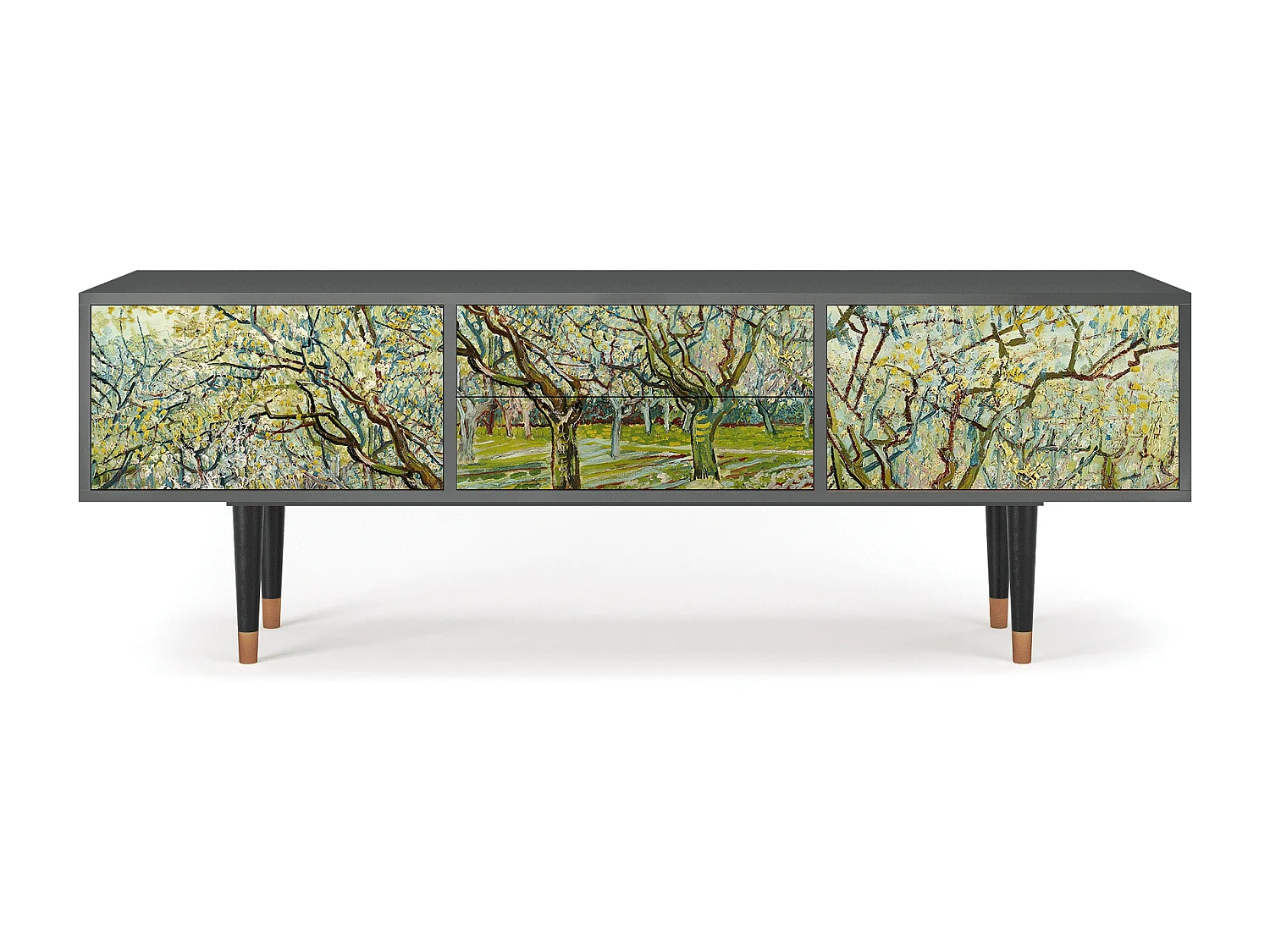 Mueble de TV - 170х59х48 cm - T4 - The Branco Orchard, Antracite