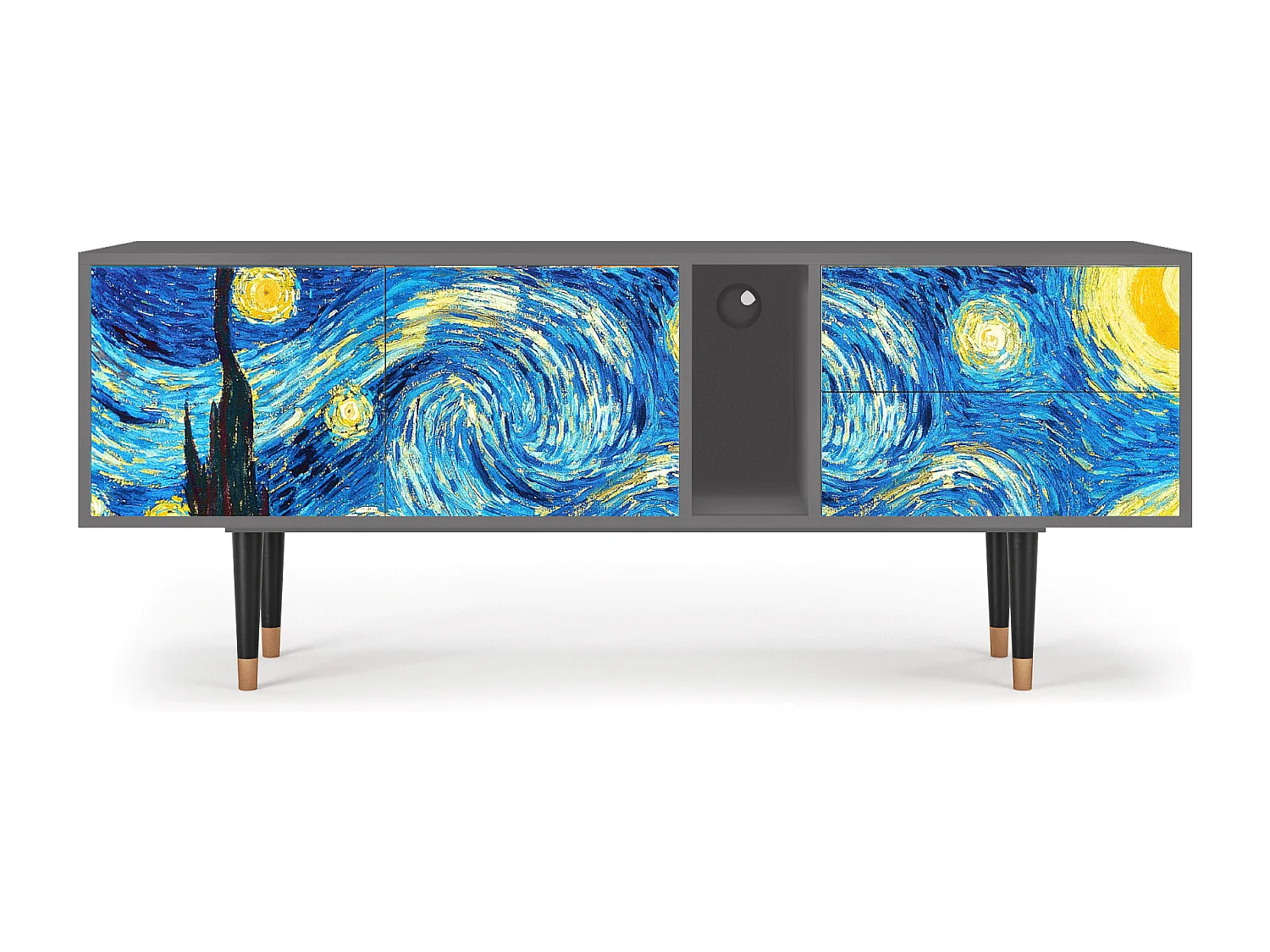Mueble de TV - 170х69х48 cm - T1 - The Starry Night  , Gris