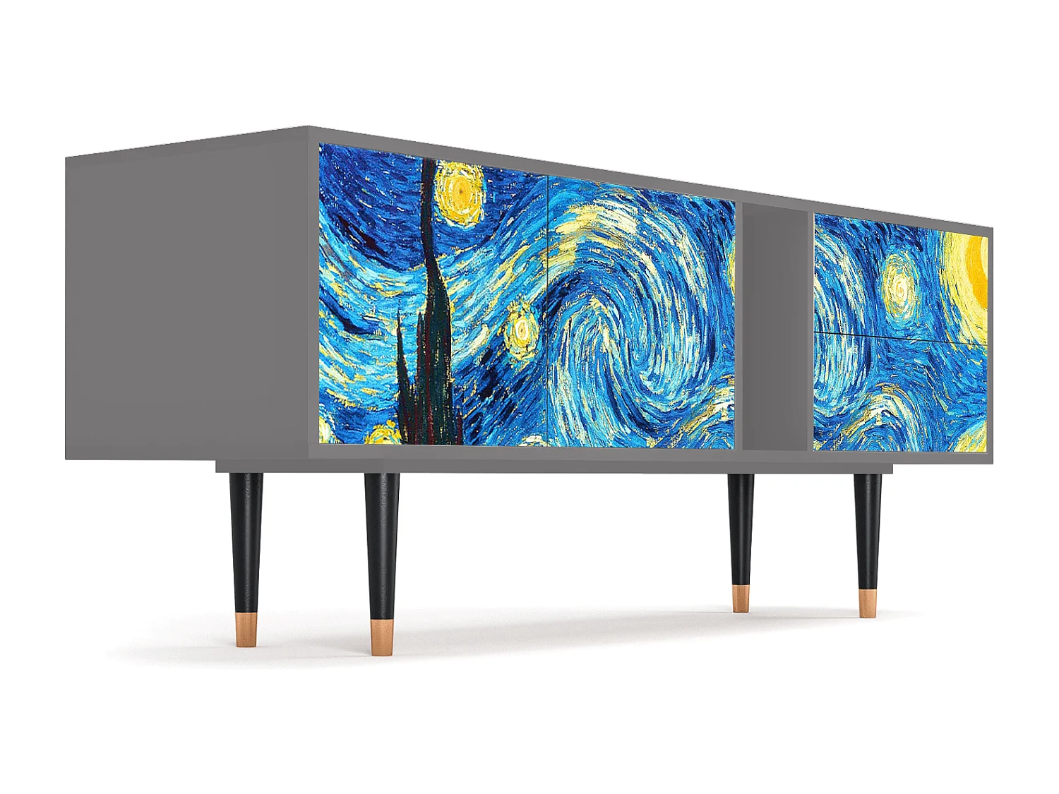 Mueble de TV - 170х69х48 cm - T1 - The Starry Night  , Gris