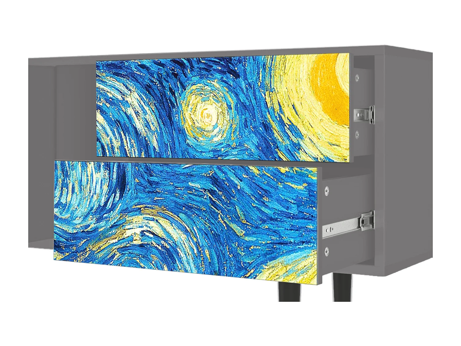 Mueble de TV - 170х69х48 cm - T1 - The Starry Night  , Gris