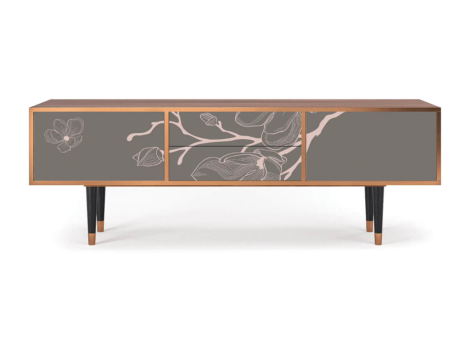 Meuble TV - 170х59х48 cm - T4 - Cherry Blossom, Noyer