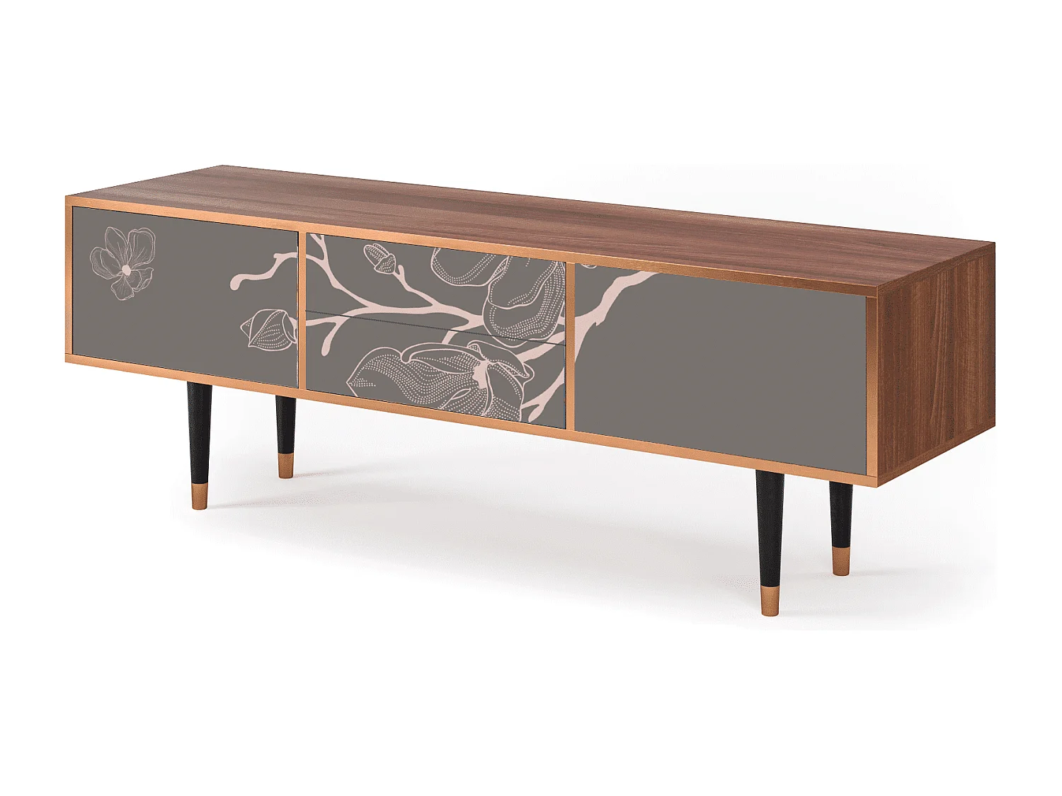 Meuble TV - 170х59х48 cm - T4 - Cherry Blossom, Noyer