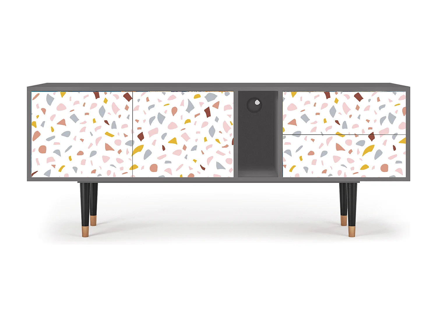 Mobile TV - 170х69х48 cm - T1 - Marmelade Cheese, Grigio