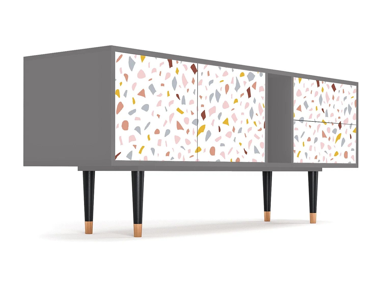 Mobile TV - 170х69х48 cm - T1 - Marmelade Cheese, Grigio