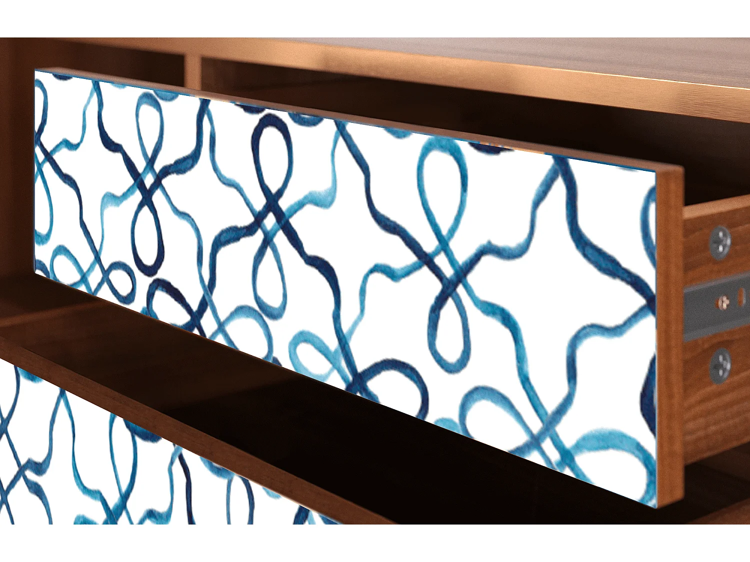 Mobile TV - 170х59х48 cm - T4 - Marine Strings, Noce