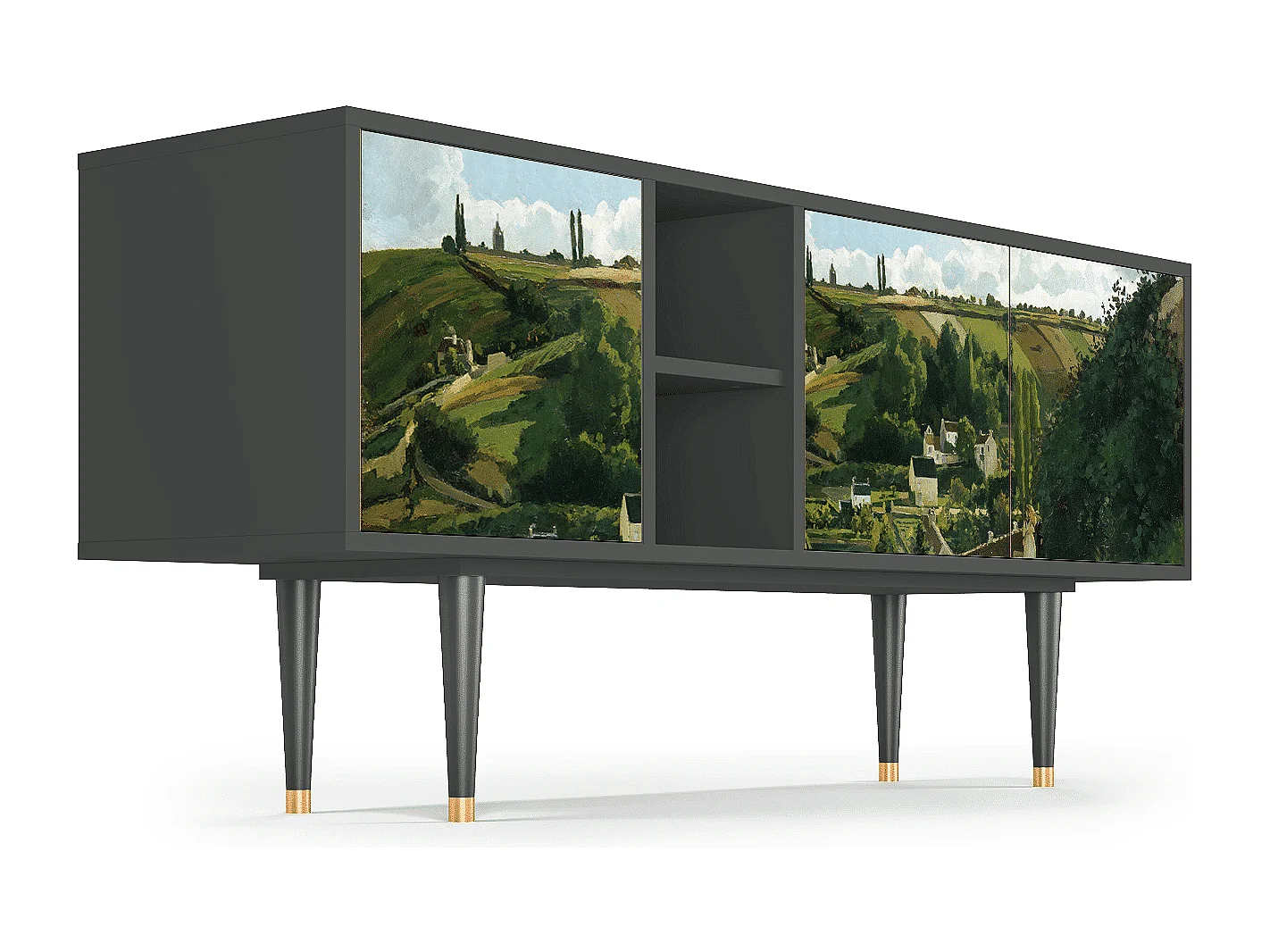 Meuble TV - 150х69х41 cm - T5 - Jalais Hill by Pissarro, Anthracite