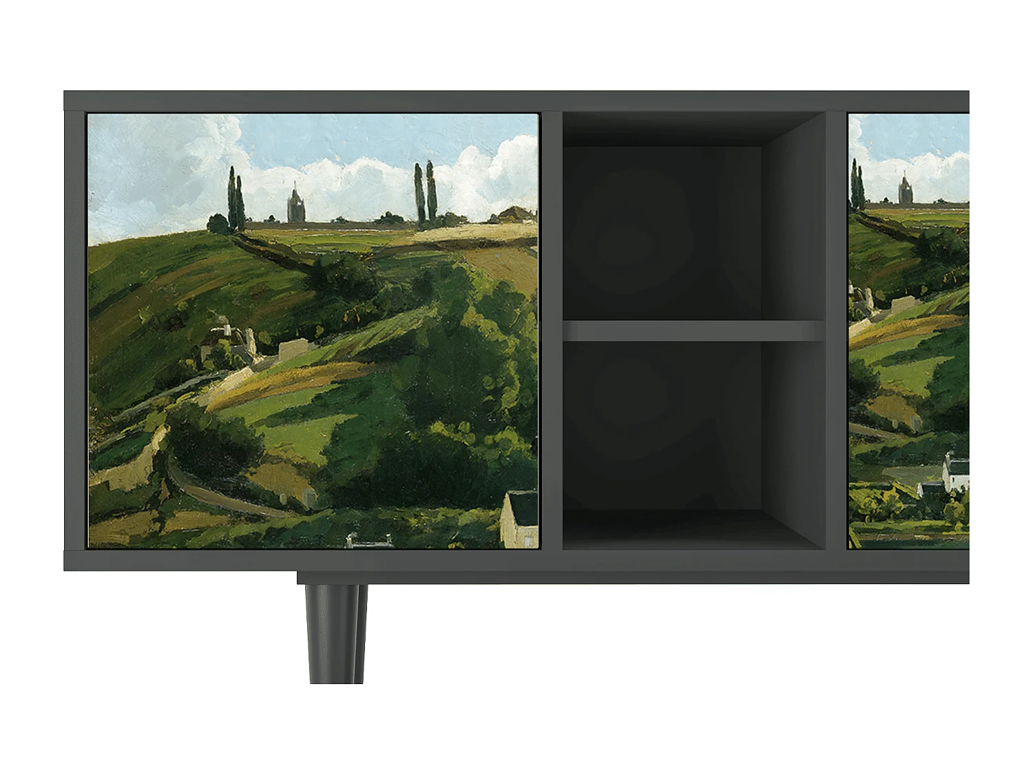 Meuble TV - 150х69х41 cm - T5 - Jalais Hill by Pissarro, Anthracite