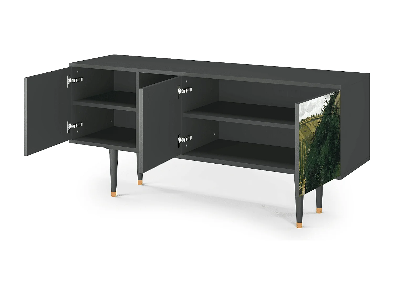 Meuble TV - 150х69х41 cm - T5 - Jalais Hill by Pissarro, Anthracite
