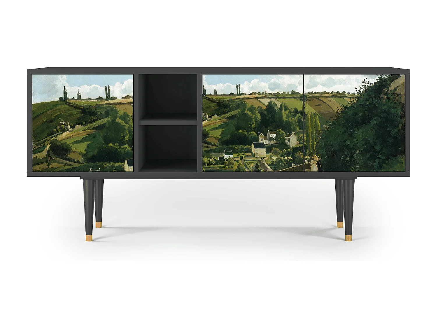 Meuble TV - 150х69х41 cm - T5 - Jalais Hill by Pissarro, Anthracite