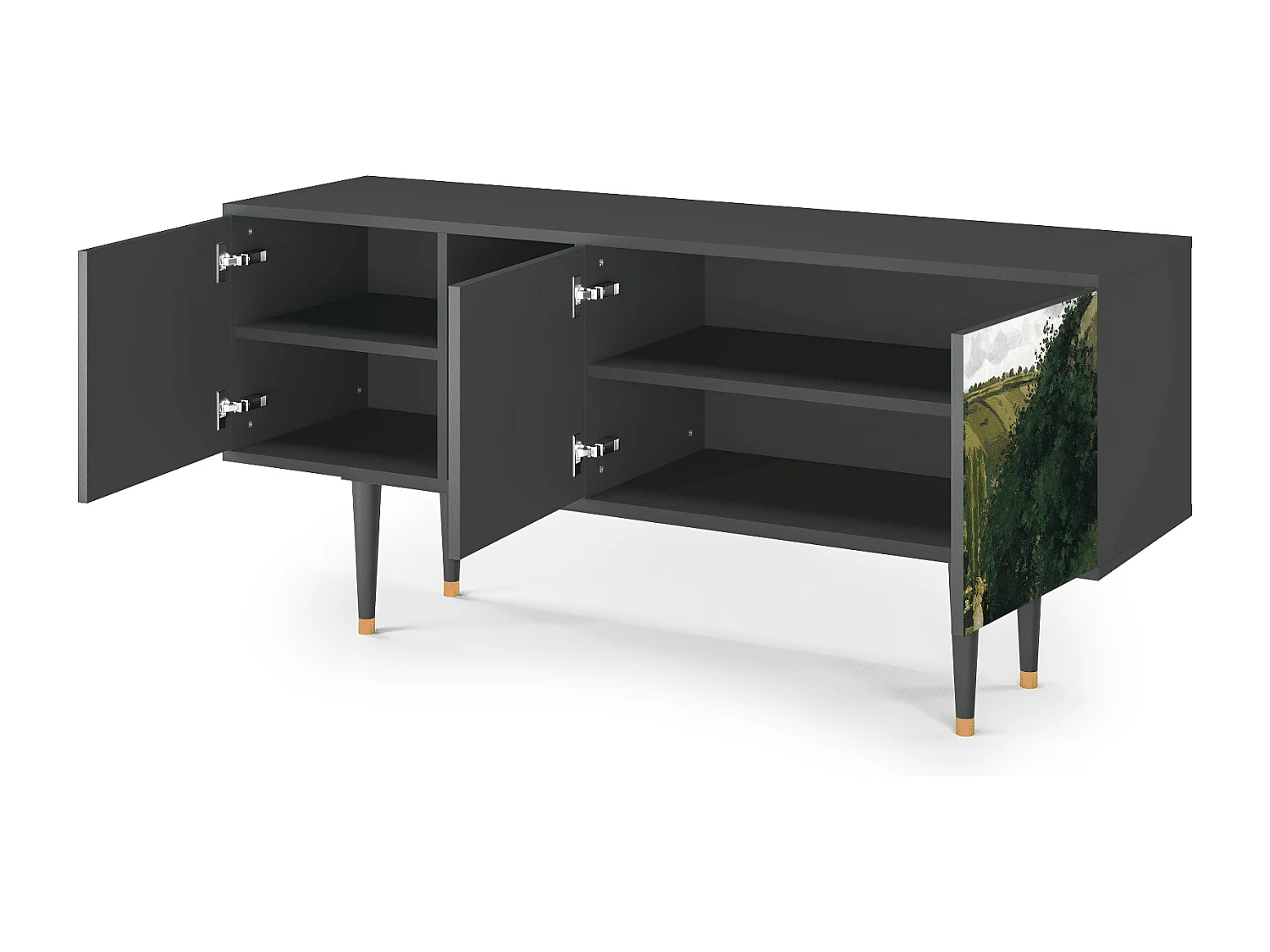 Meuble TV - 150х69х41 cm - T5 - Jalais Hill by Pissarro, Anthracite