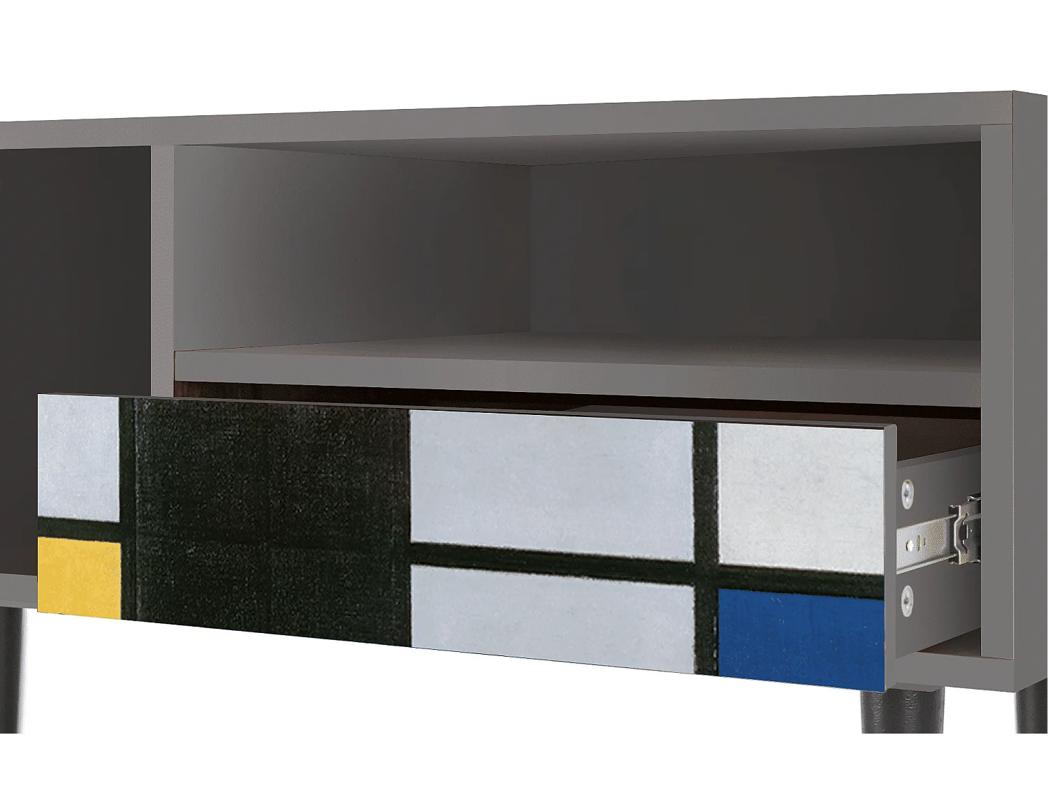 Meuble TV - 115х59х48 cm - T3 - Composition, Gris