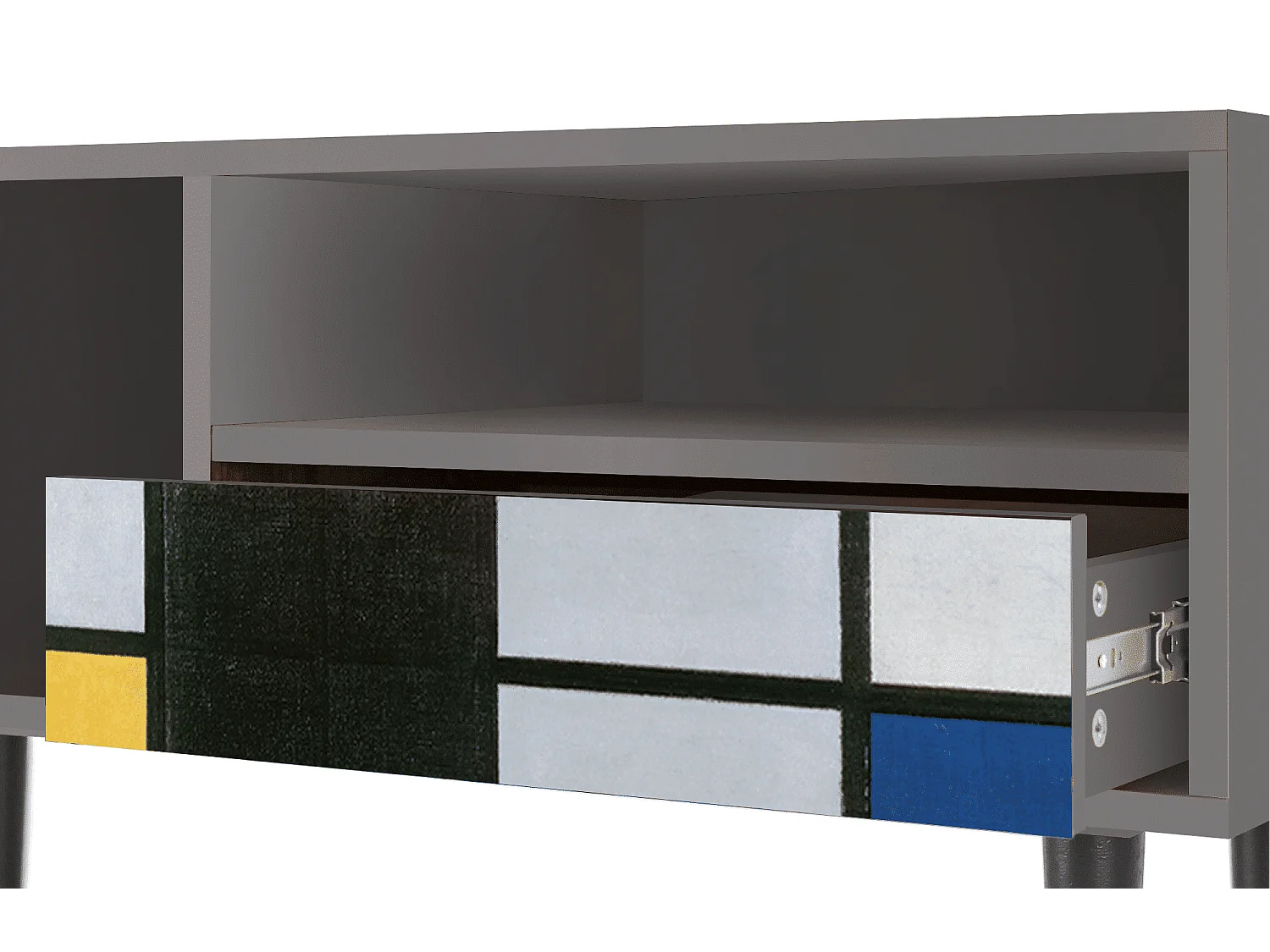 Szafka RTV - 115х59х48 cm - T3 - Composition, Szary