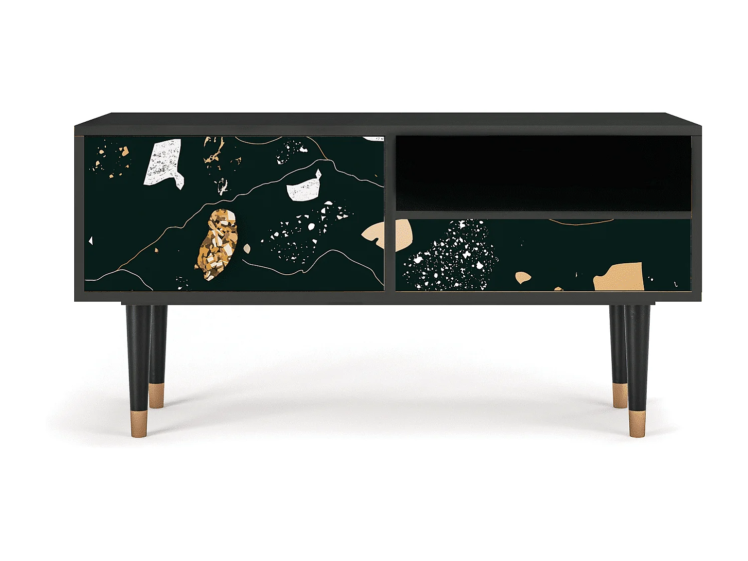 Meuble TV - 115х59х48 cm - T3 - Space Rocks, Anthracite