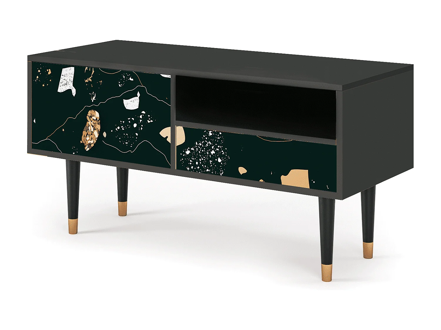 Mueble de TV - 115х59х48 cm - T3 - Space Rocks, Antracite