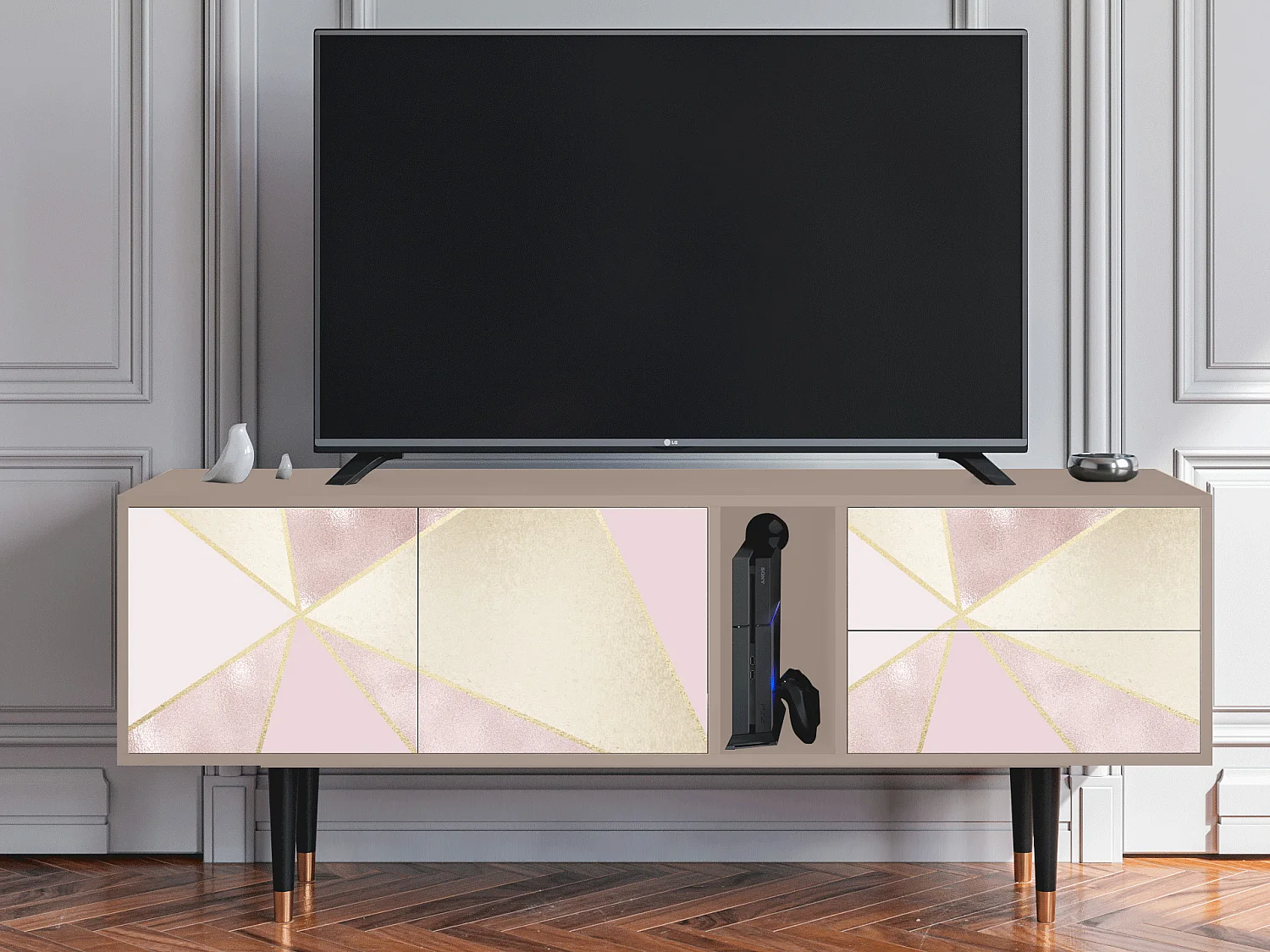 Meuble TV - 170х69х48 cm - T1 - Cosmopolitan Diva, Latte