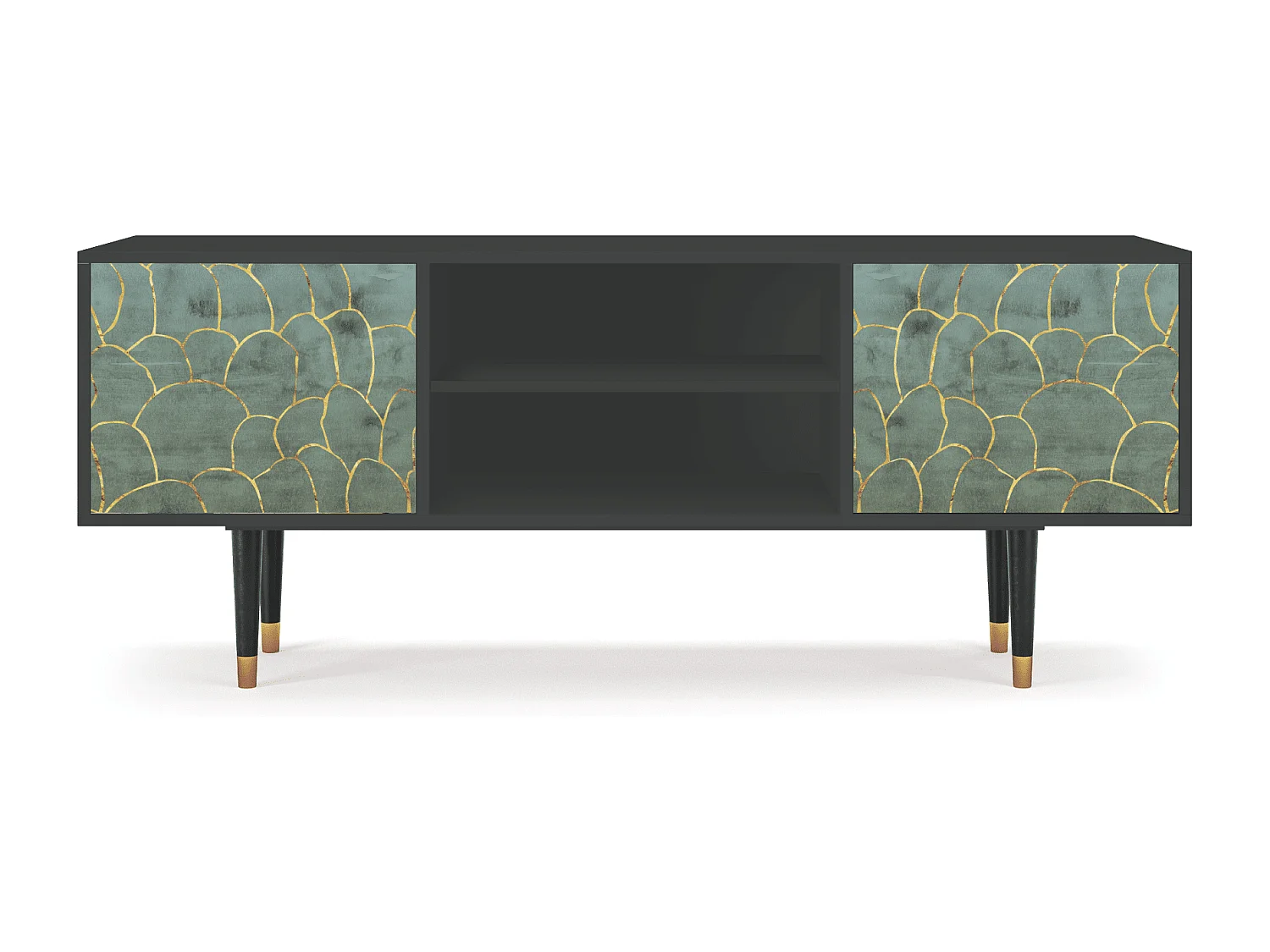 TV-Möbel - 170х69х48 cm - T2 - Magnificent Water Lily, Anthrazit