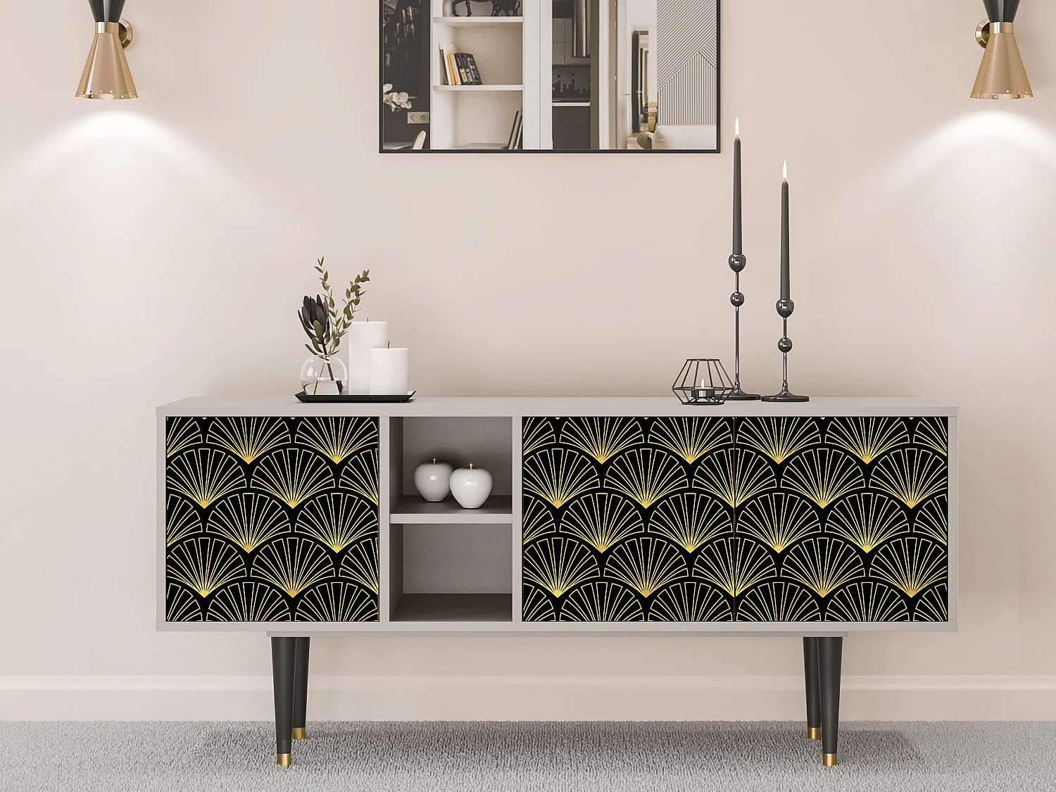 TV-Möbel - 150х69х41 cm - T5 - Bird of Juno, Sand