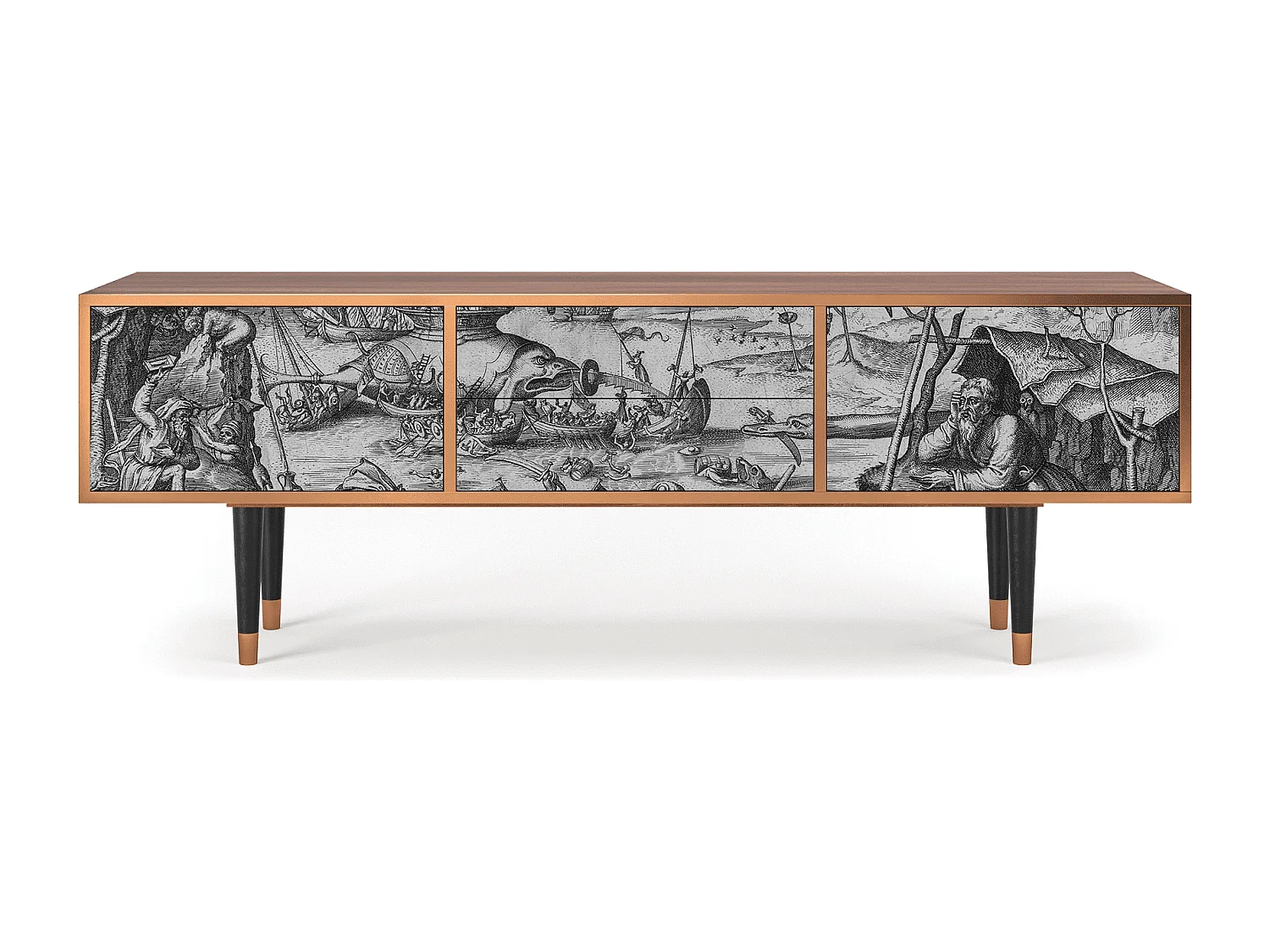 TV-meubel - 170х59х48 cm - T4 - The Temptation, Walnoot