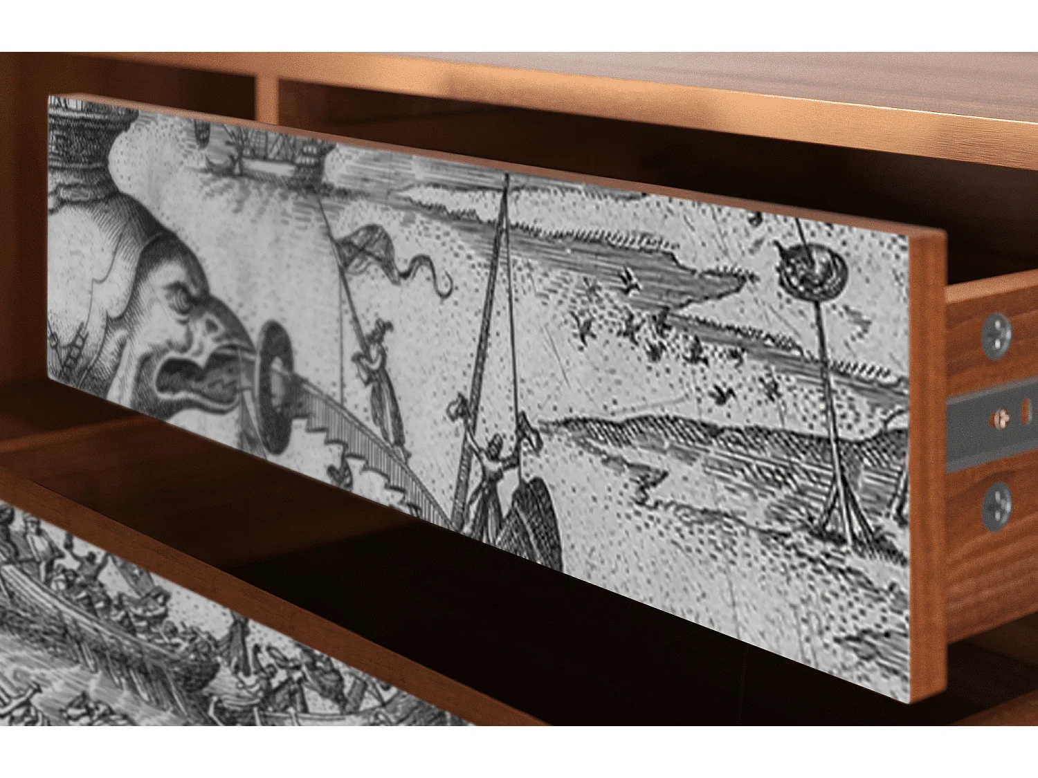 TV-meubel - 170х59х48 cm - T4 - The Temptation, Walnoot