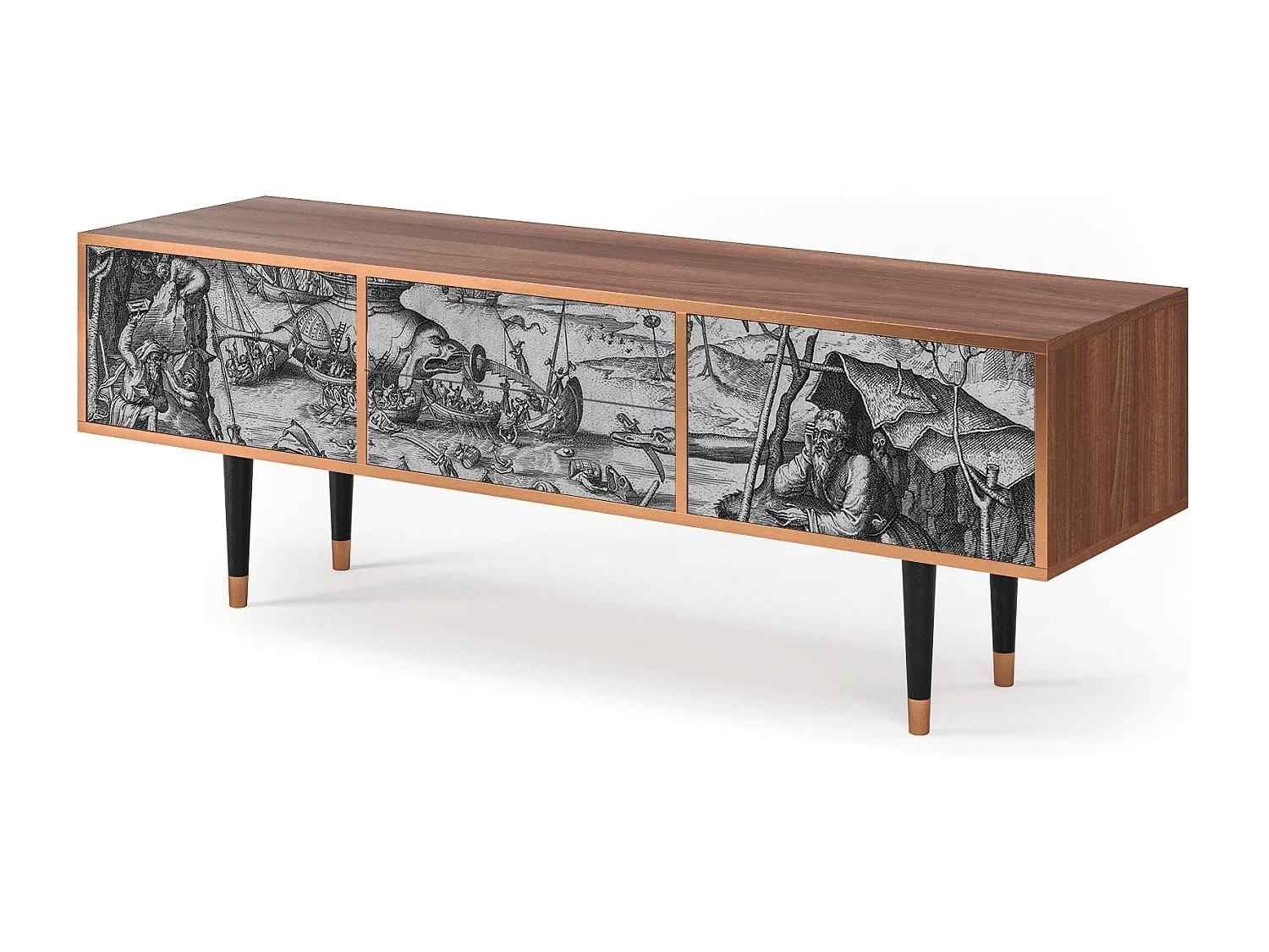 Meuble TV - 170х59х48 cm - T4 - The Temptation, Noyer