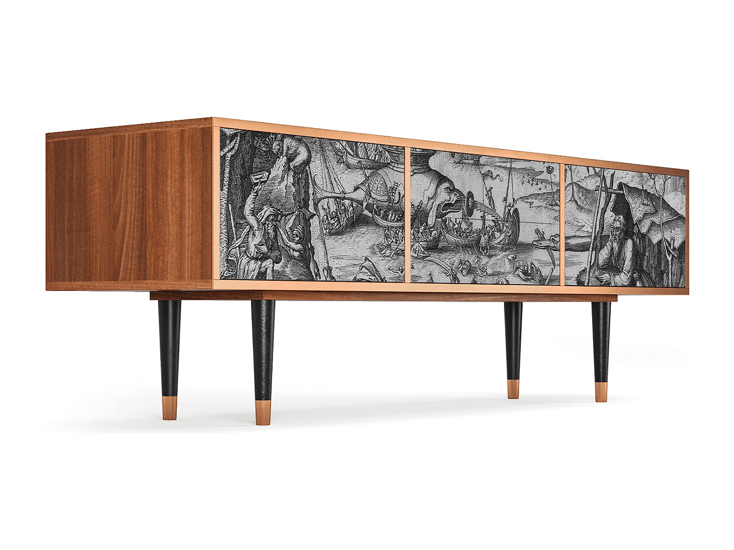 Meuble TV - 170х59х48 cm - T4 - The Temptation, Noyer