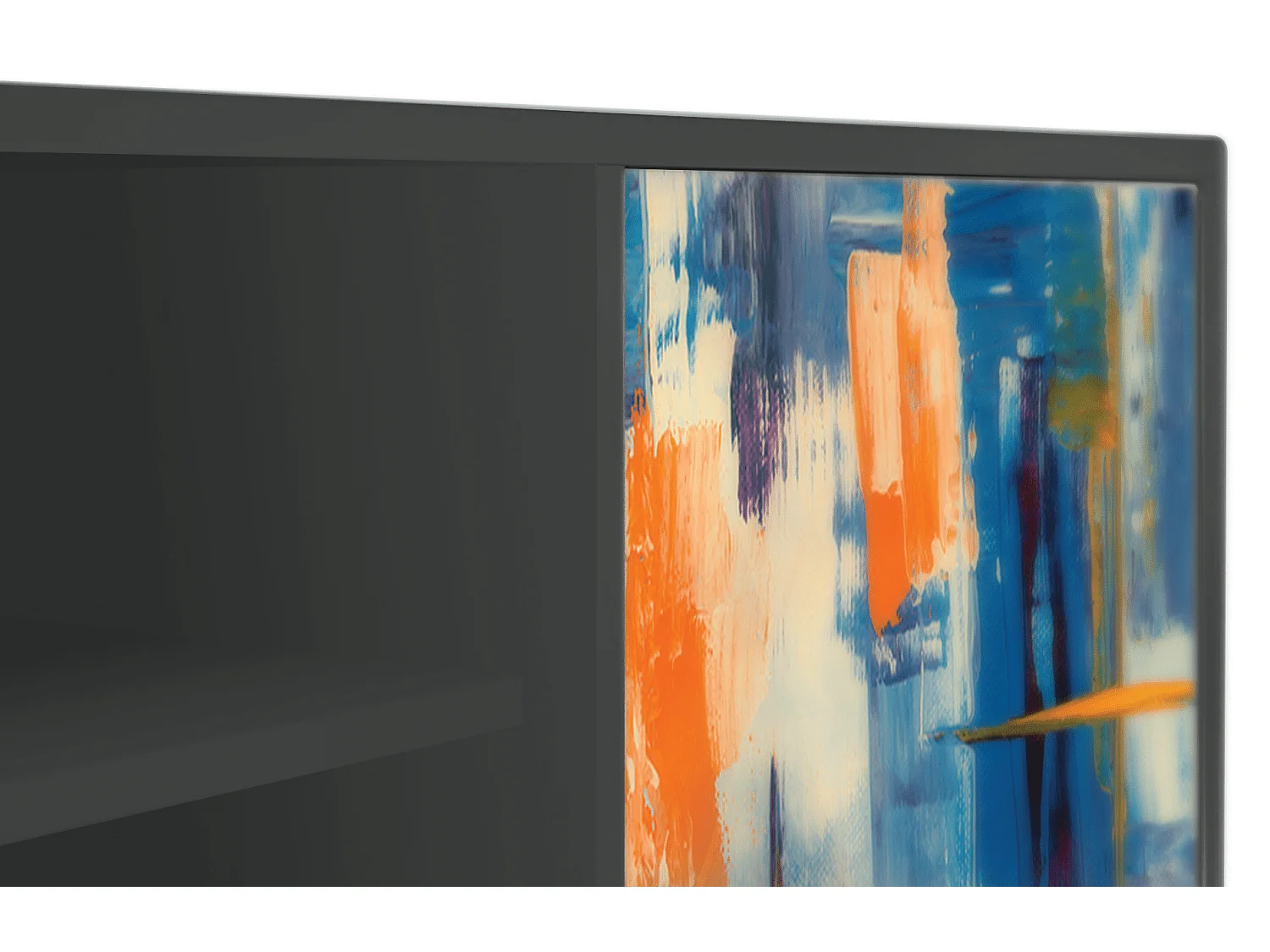Meuble TV - 170х69х48 cm - T2 - Abstract Expressionism, Anthracite