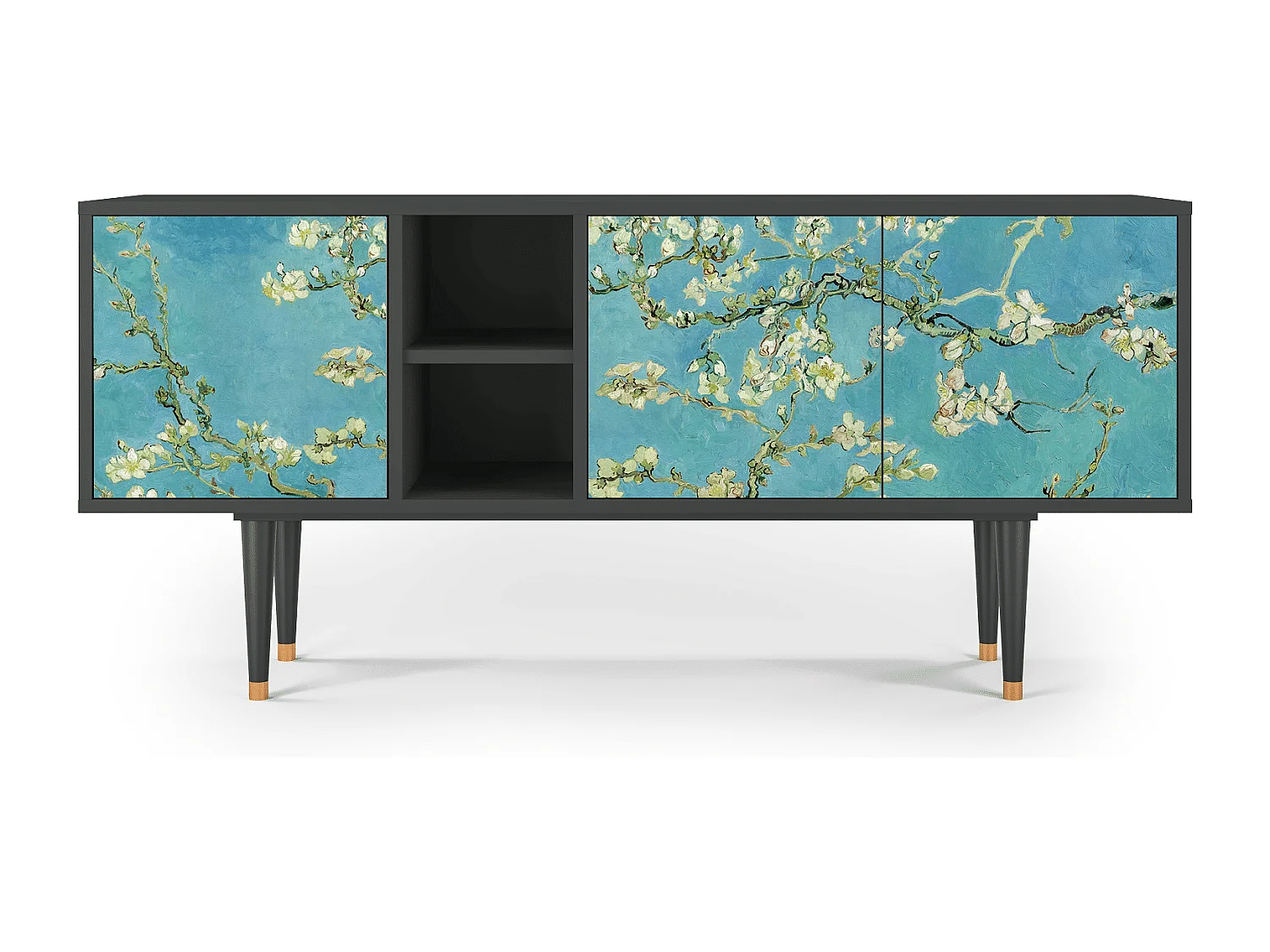 Mueble de TV - 150х69х41 cm - T5 - Almond Blossom, Antracite
