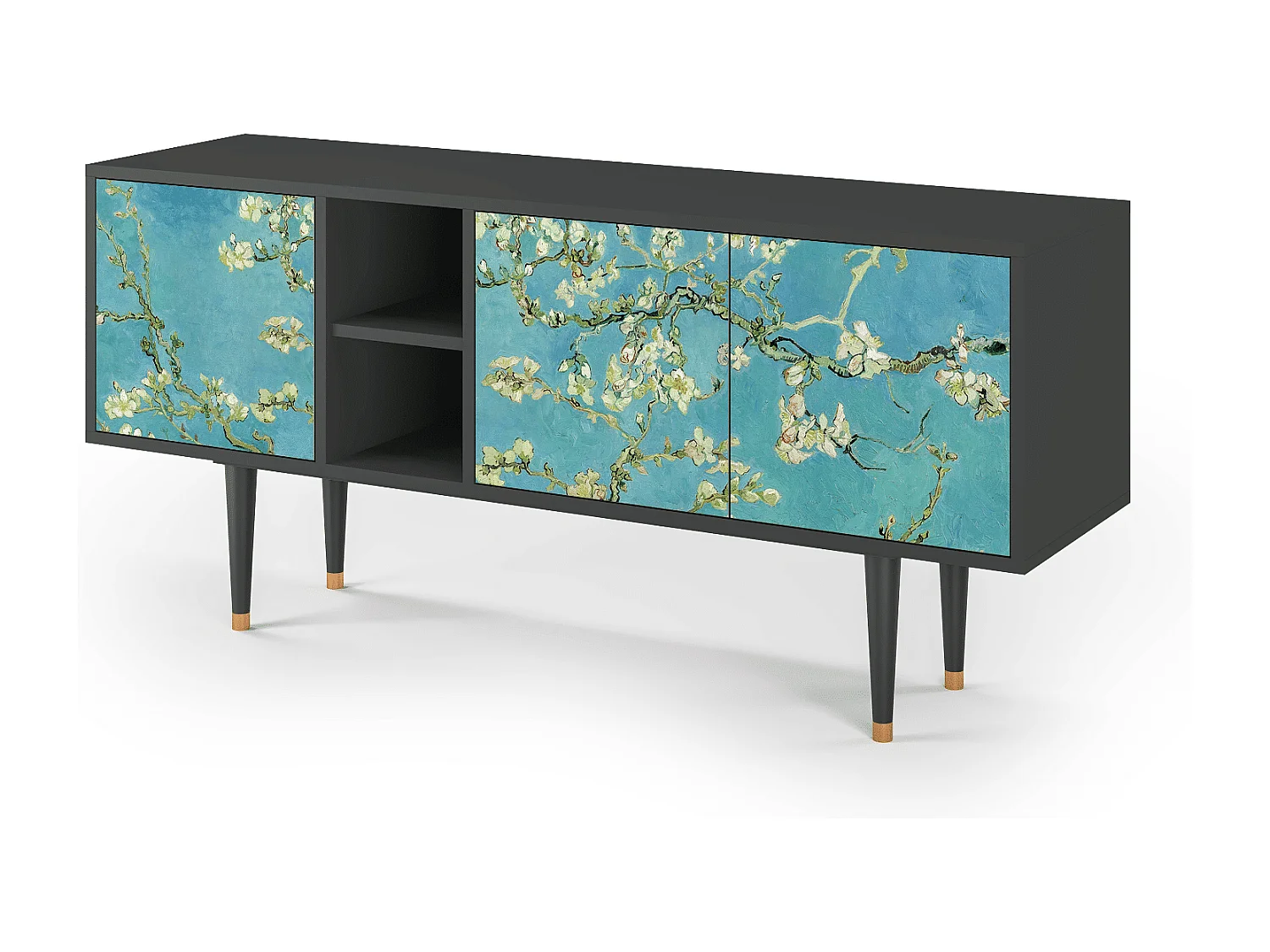 Meuble TV - 150х69х41 cm - T5 - Almond Blossom, Anthracite
