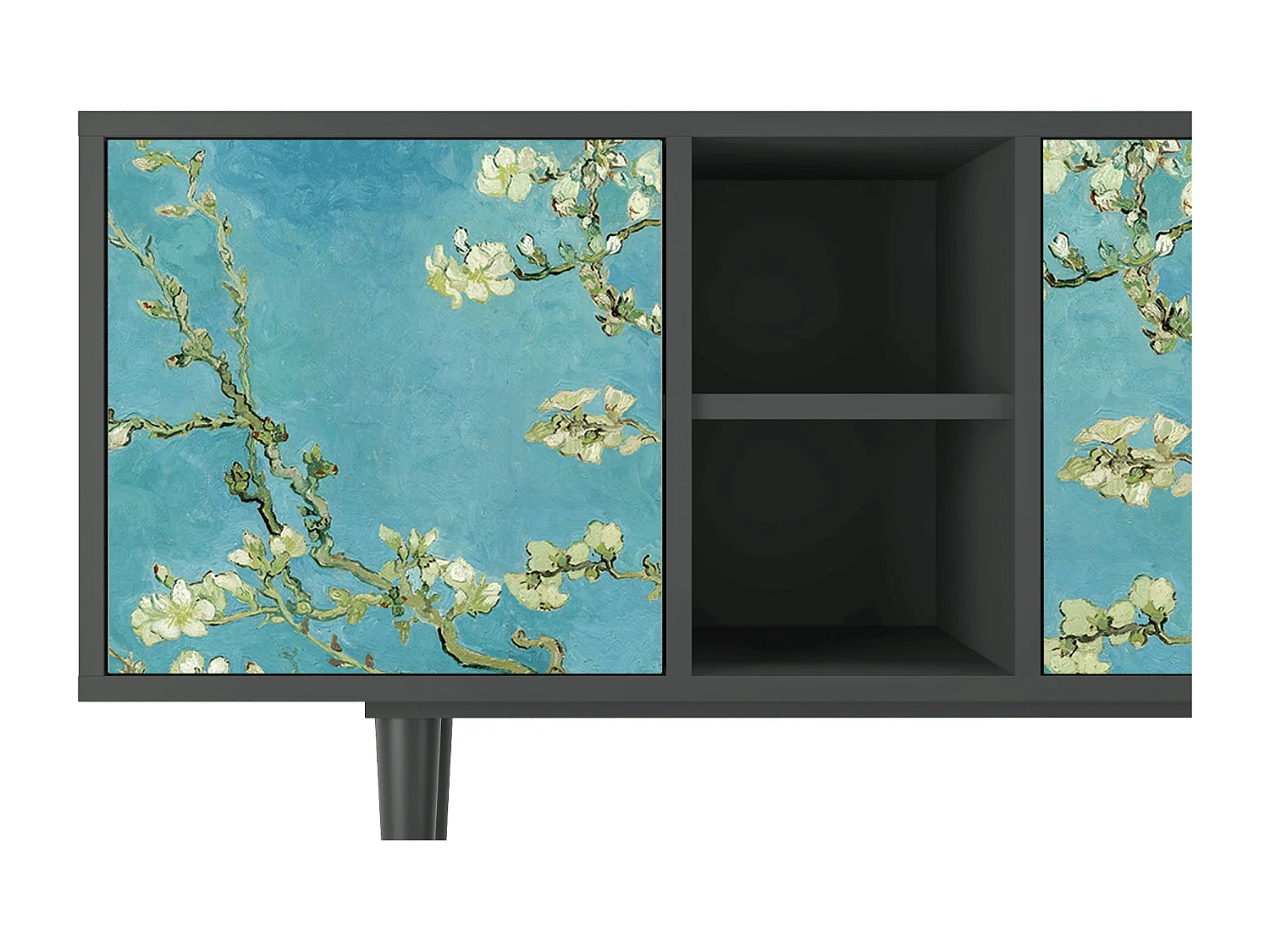 Meuble TV - 150х69х41 cm - T5 - Almond Blossom, Anthracite