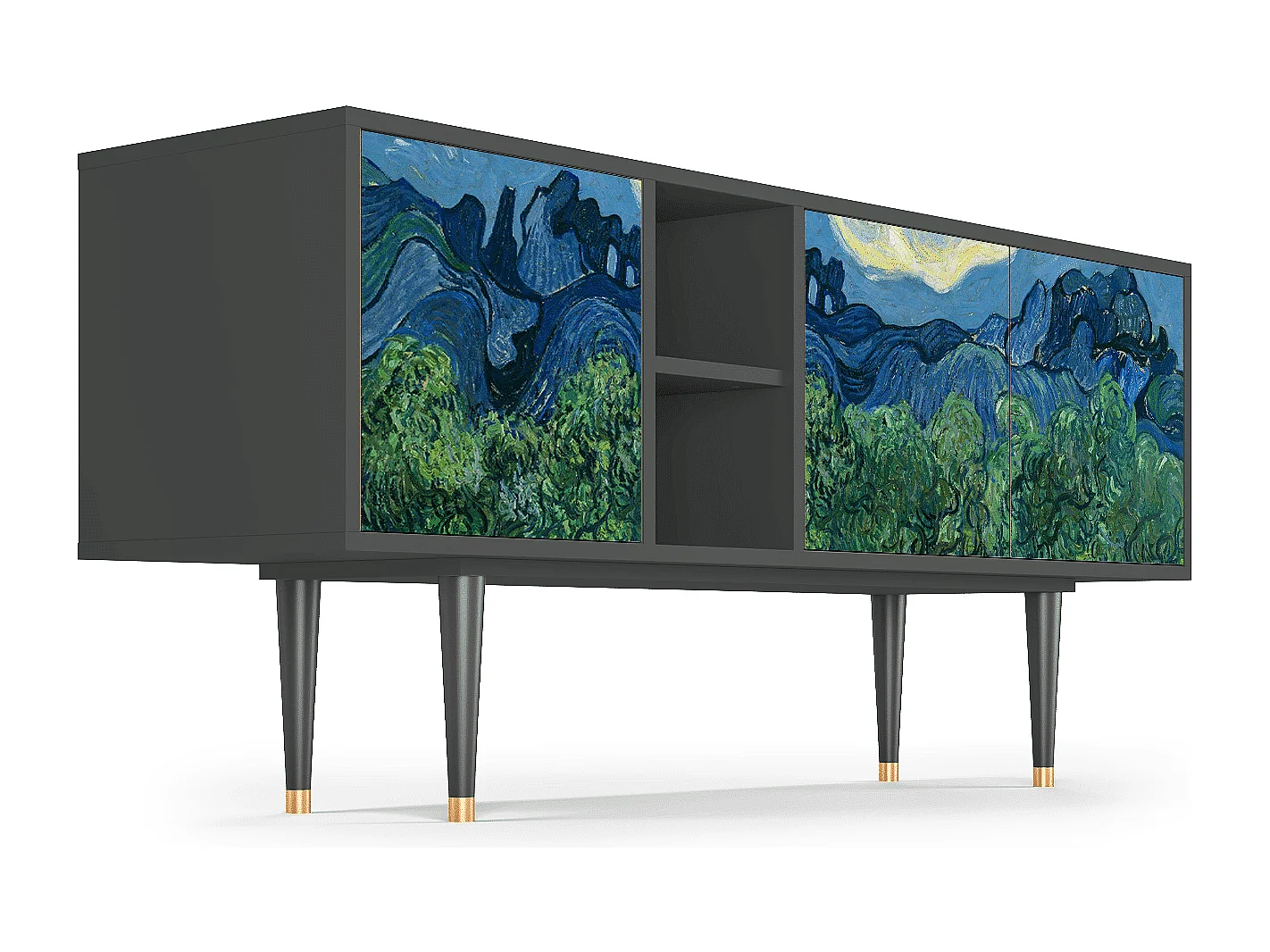 TV-Möbel - 150х69х41 cm - T5 - The Oil Trees, Anthrazit