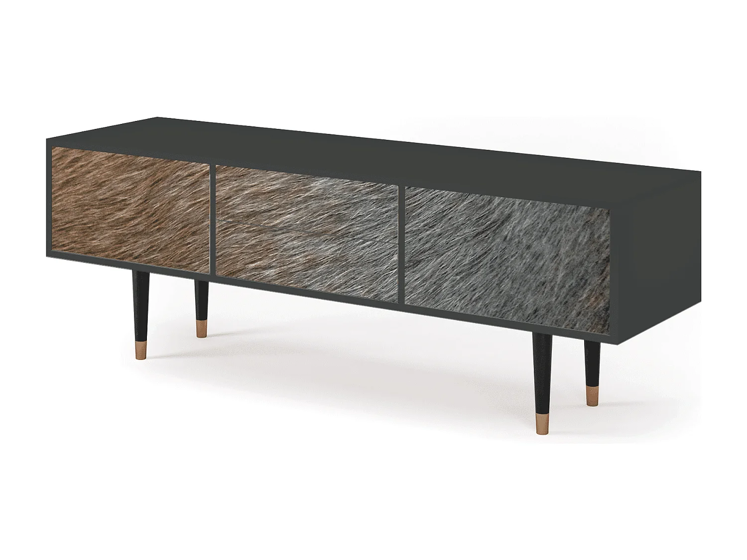 TV-meubel - 170х59х48 cm - T4 - Peanut Hair, Antraciet