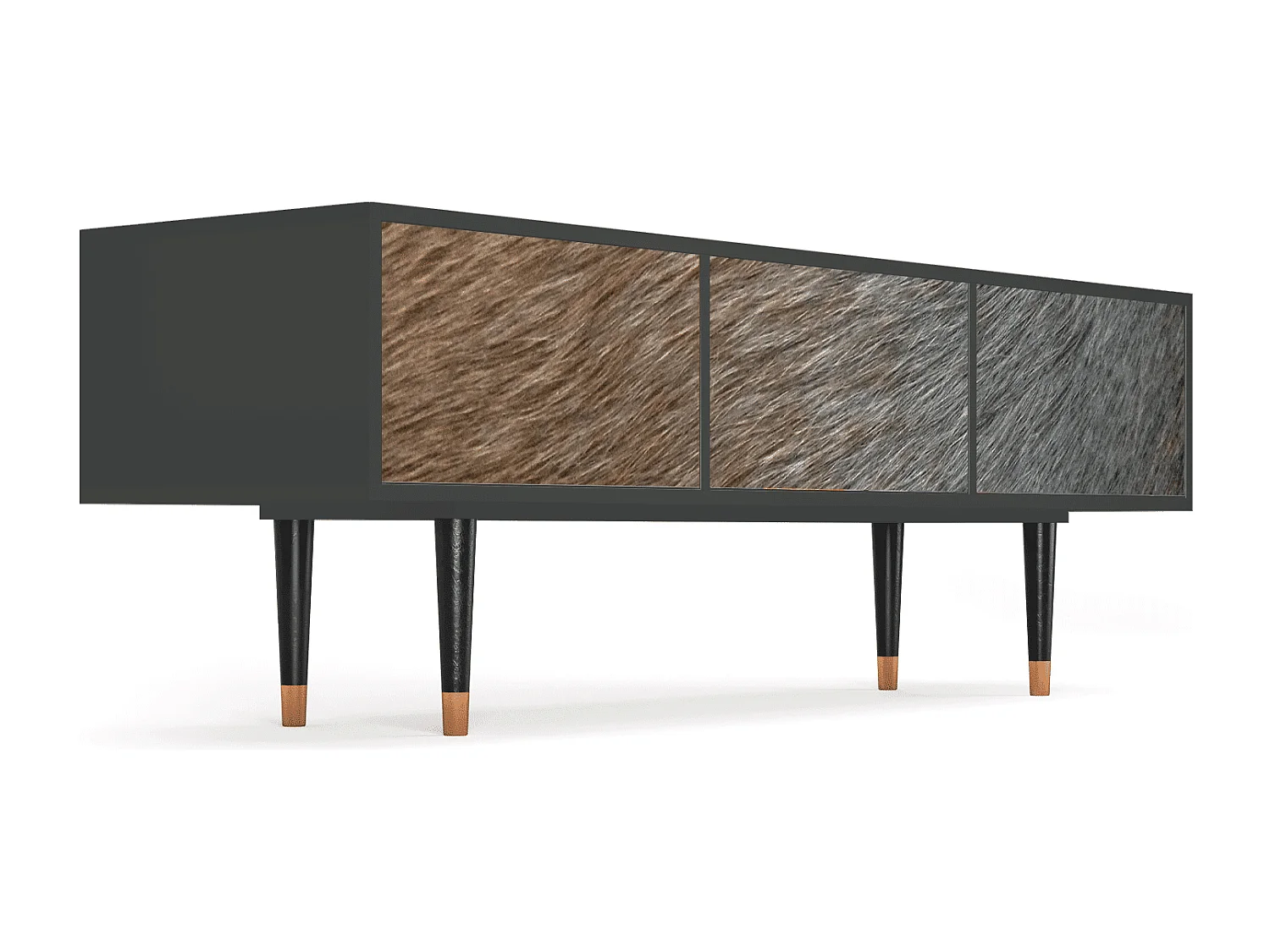 TV-meubel - 170х59х48 cm - T4 - Peanut Hair, Antraciet