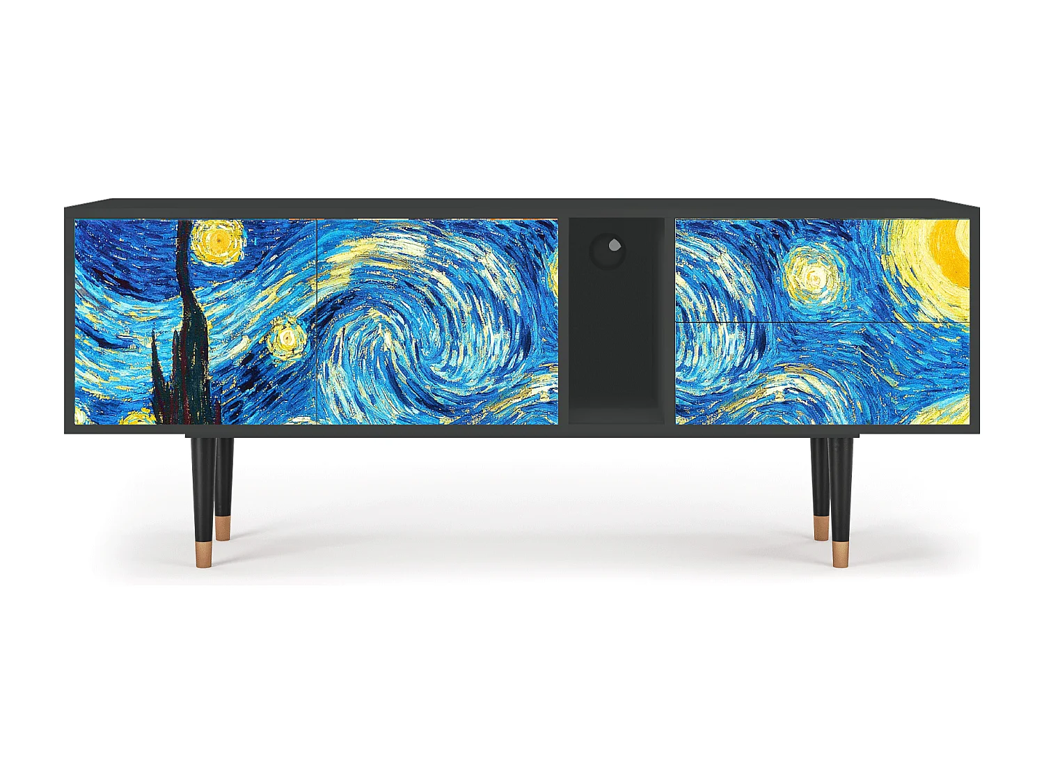 Mueble de TV - 170х69х48 cm - T1 - The Starry Night  , Antracite