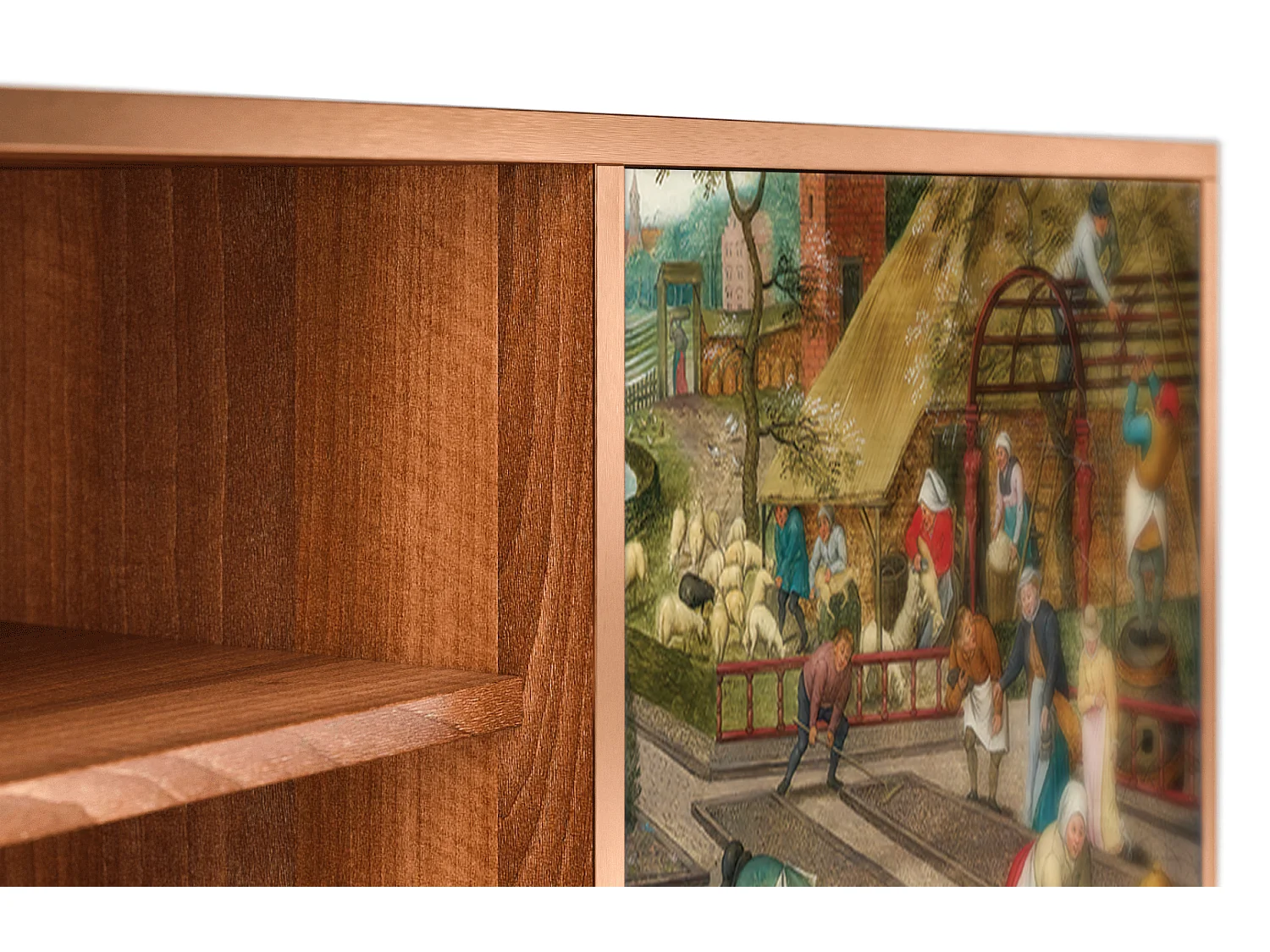 Mueble de TV - 170х69х48 cm - T2 - The Younger - Spring, Nogal