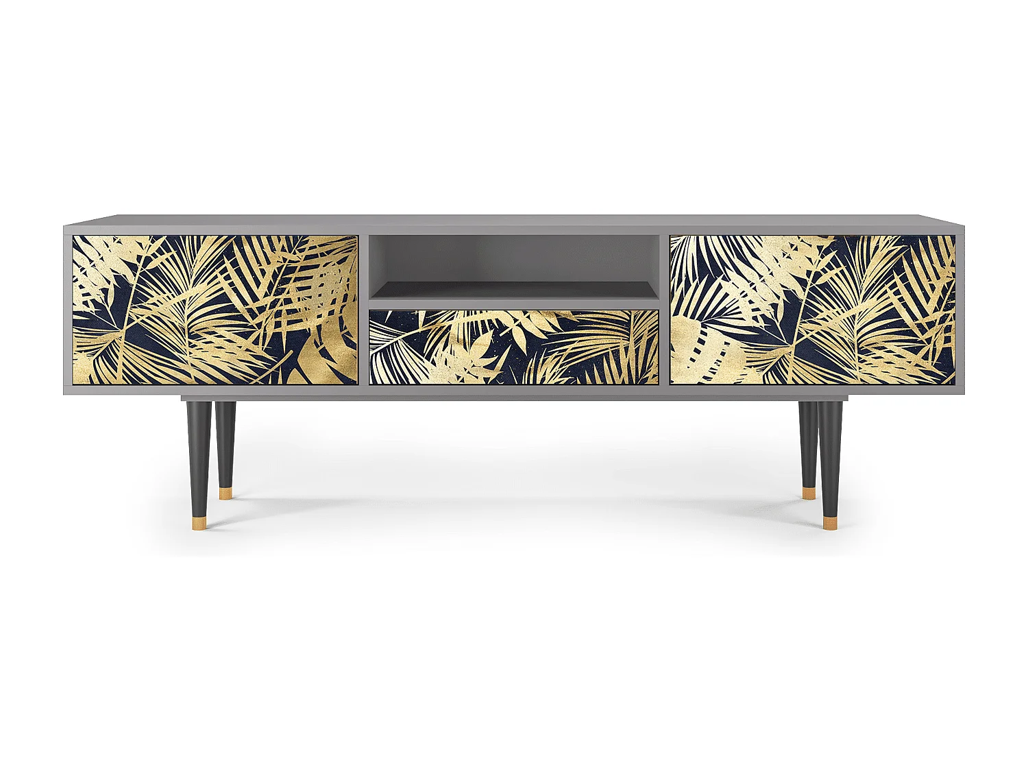 Meuble TV - 170х59х41 cm - T6 - Jungle Vibes, Gris